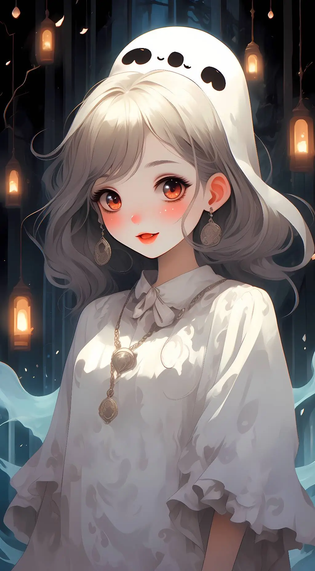 ai character: ghostey background