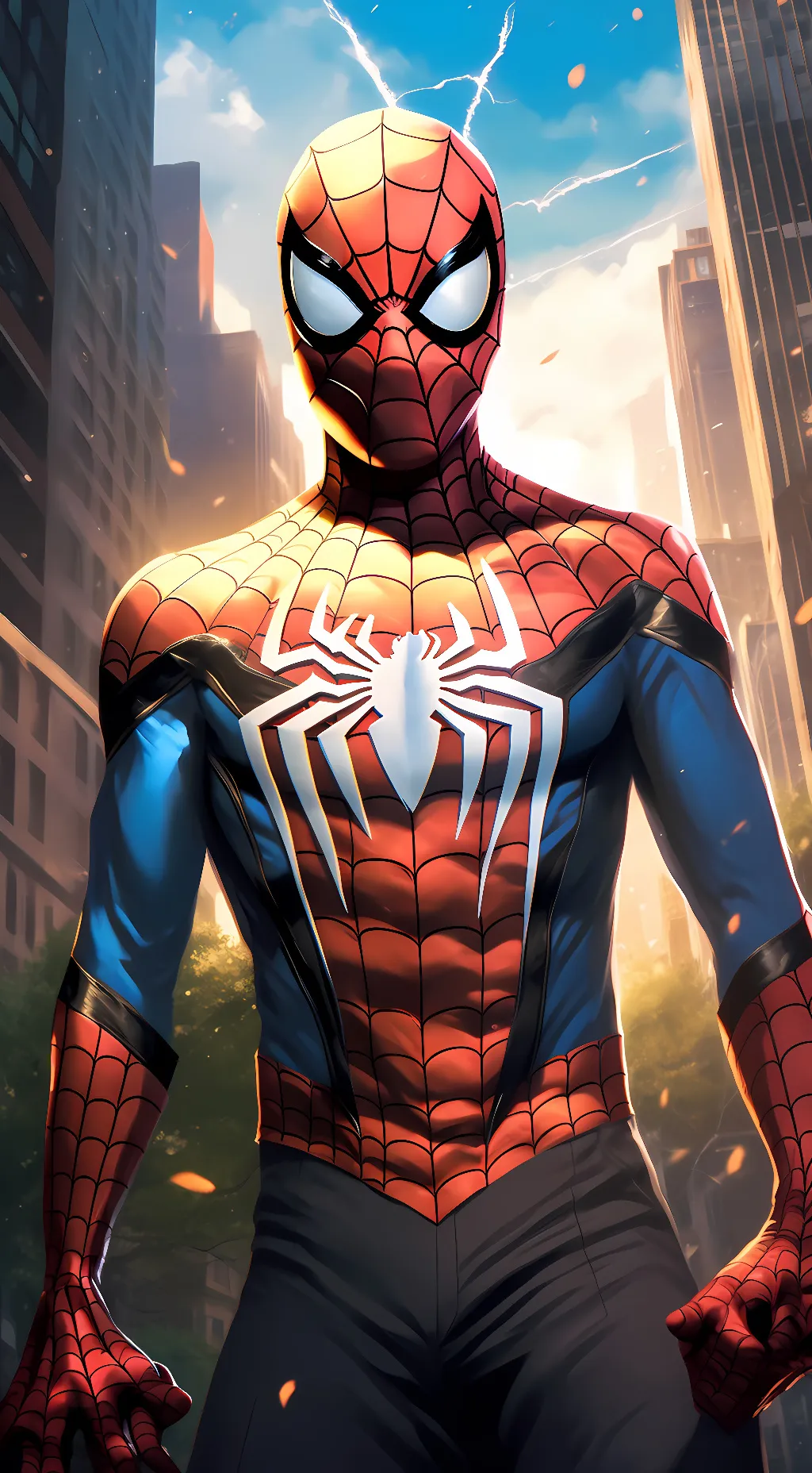 ai character: Spider-Man ps4 background