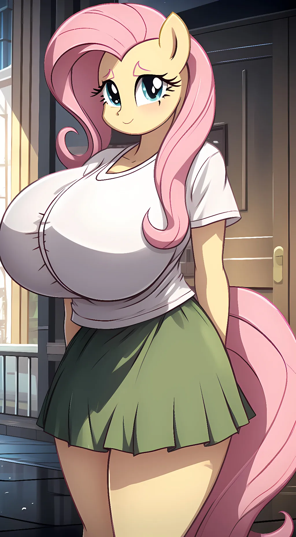 ai character: Fluttershy background