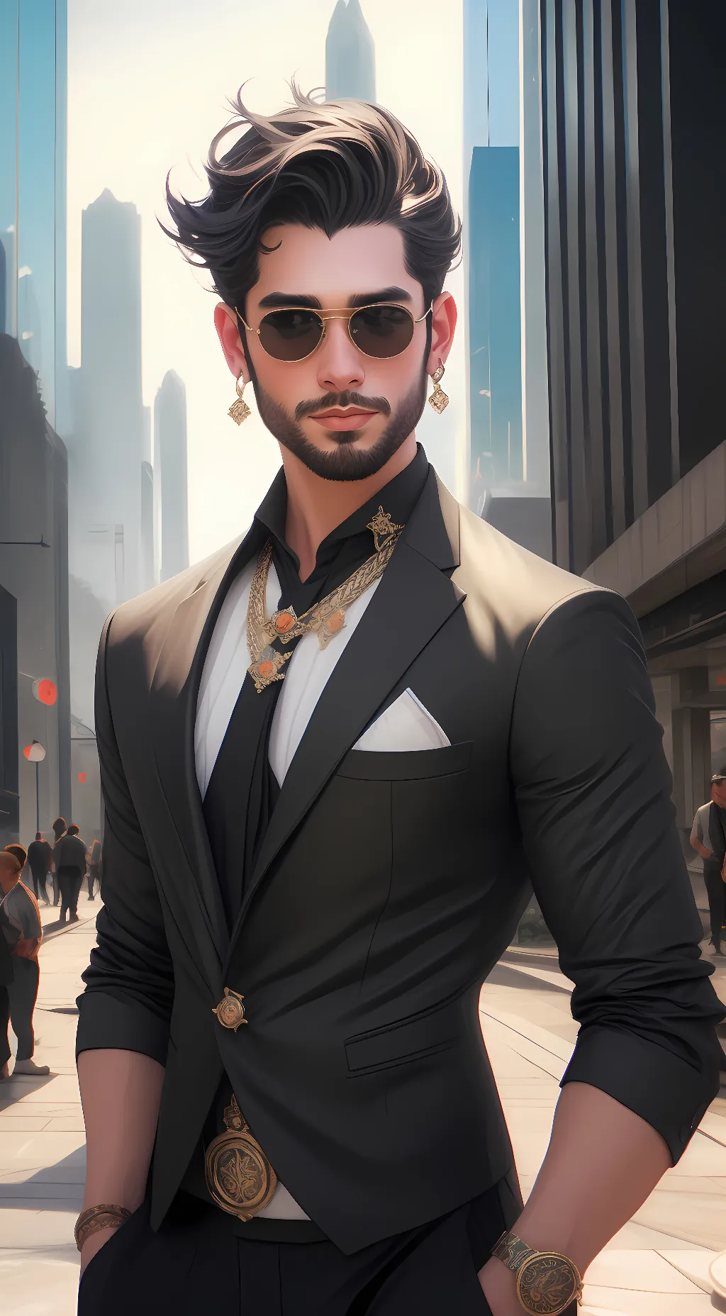 ai character: Aaron background