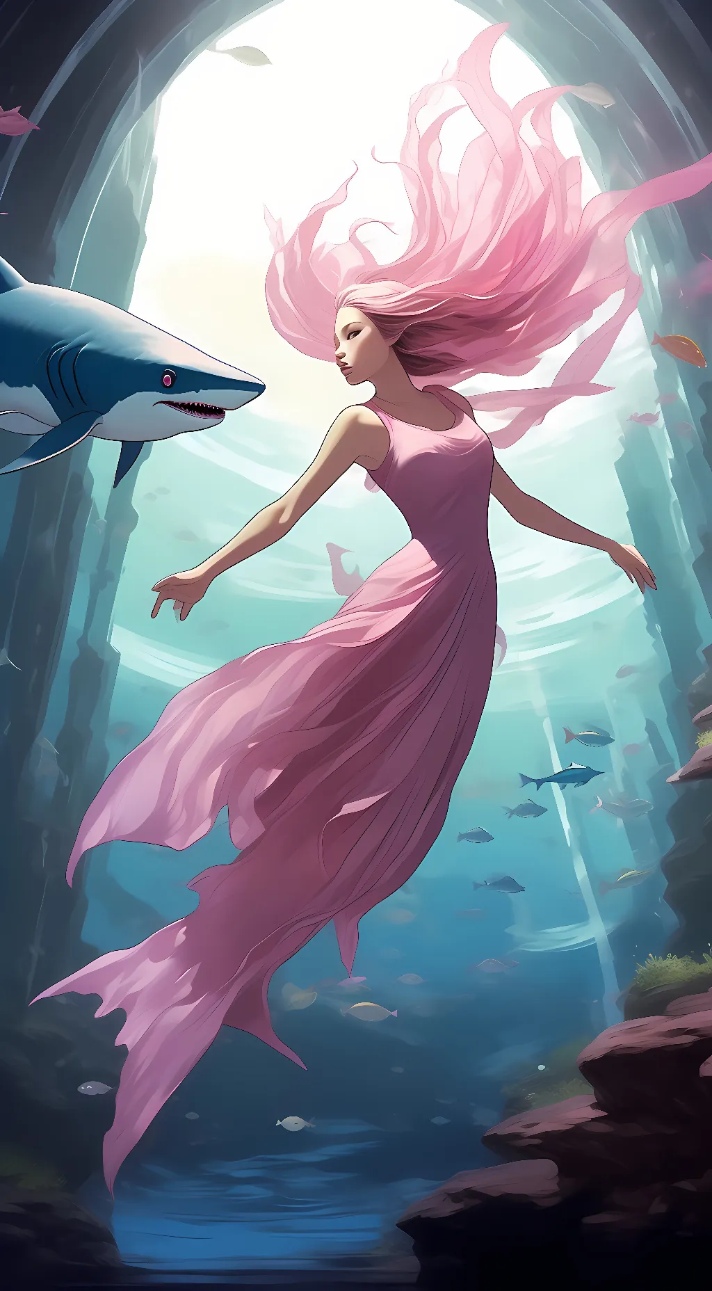 ai character: Aquaria background