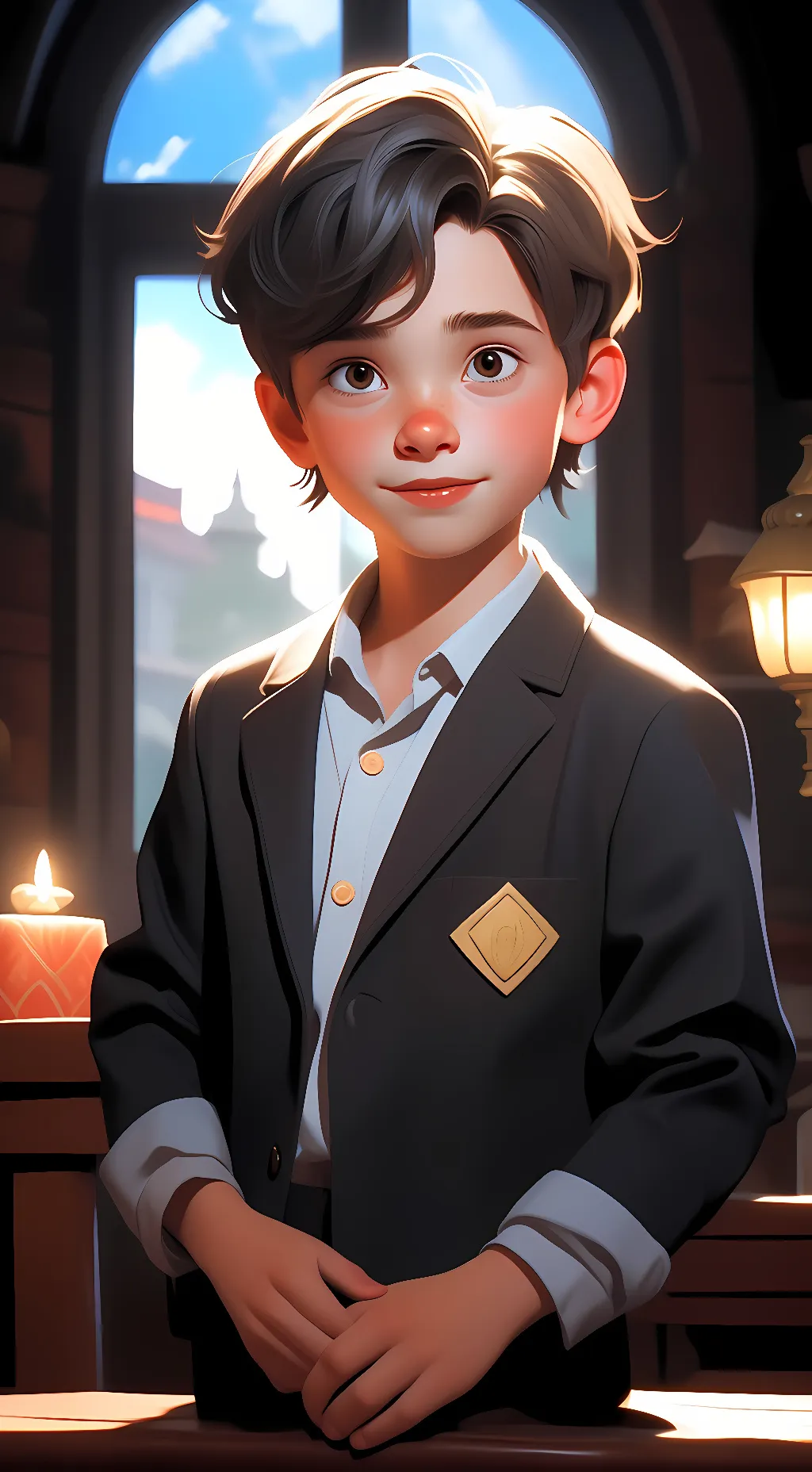 ai character: Oliver background