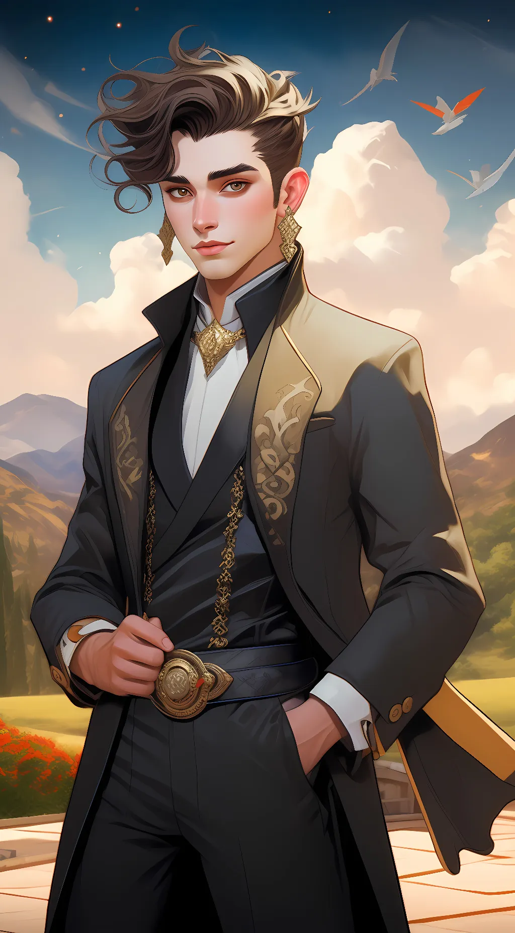 ai character: fack davk (friend) background