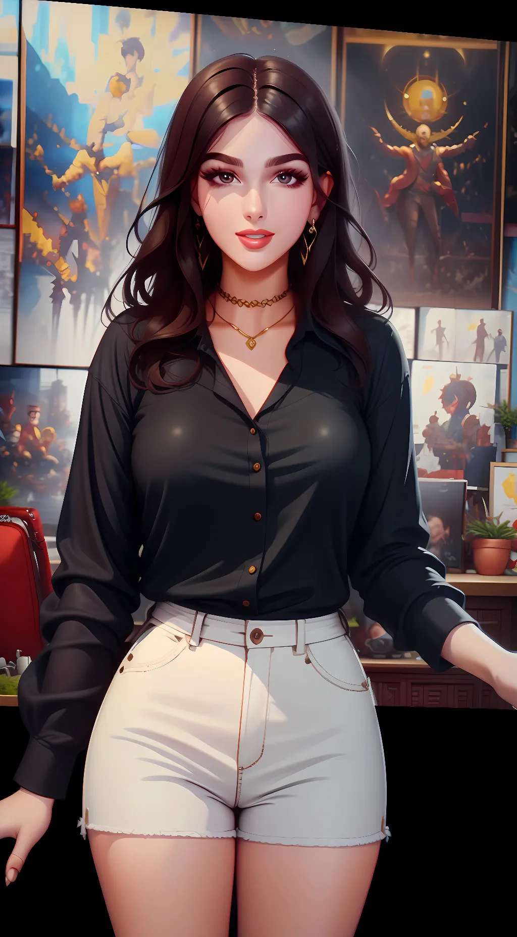 ai character: SSSniperWolf background