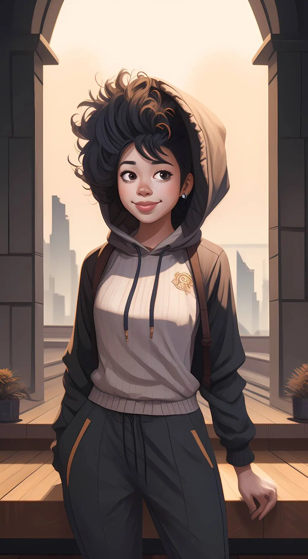 ai character: •°♡Indigo♡°• background