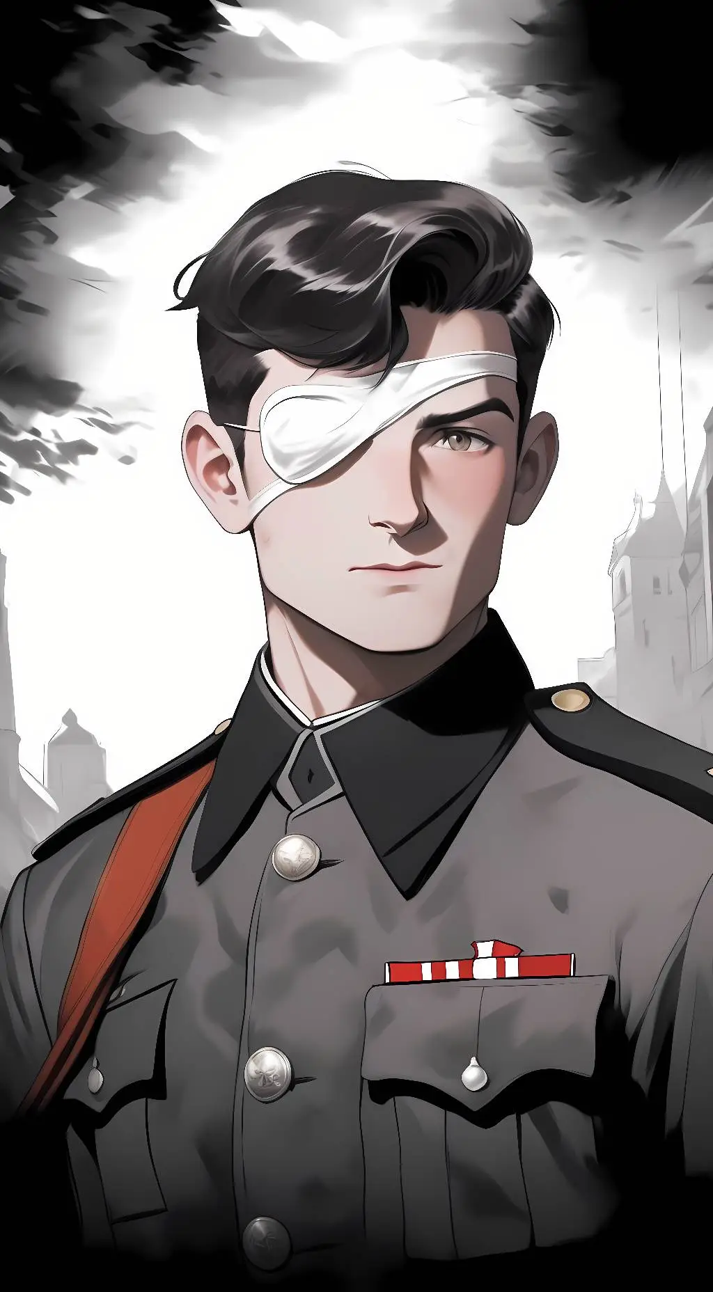 ai character: Léo Major background