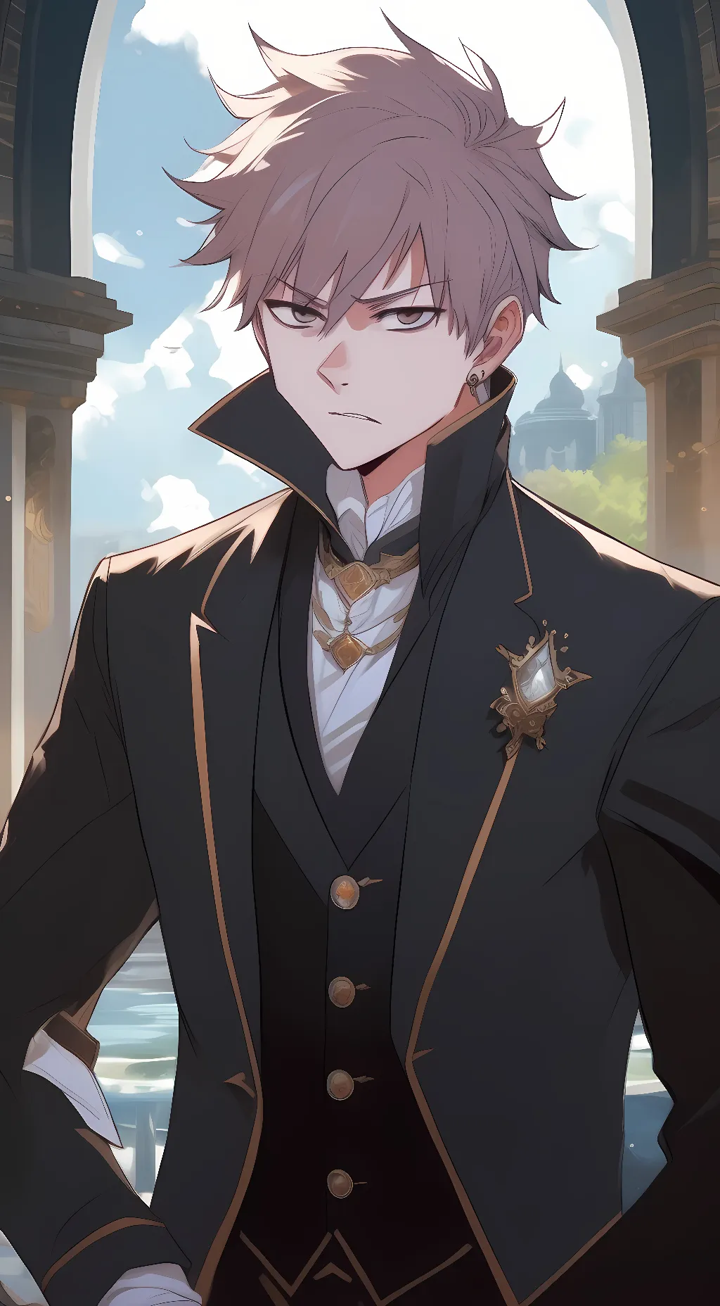 ai character: katsuki bakugo background