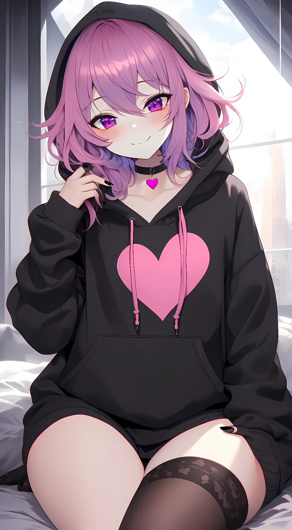 ai character: tsundere bully 🖤 background
