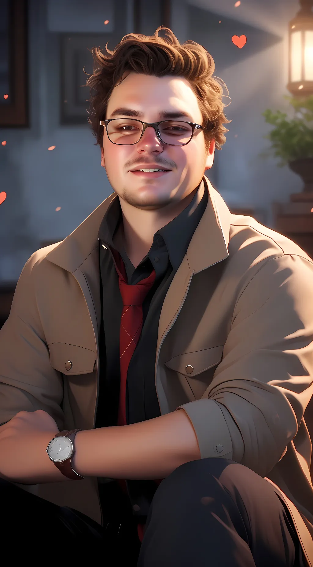 ai character: Chris  background