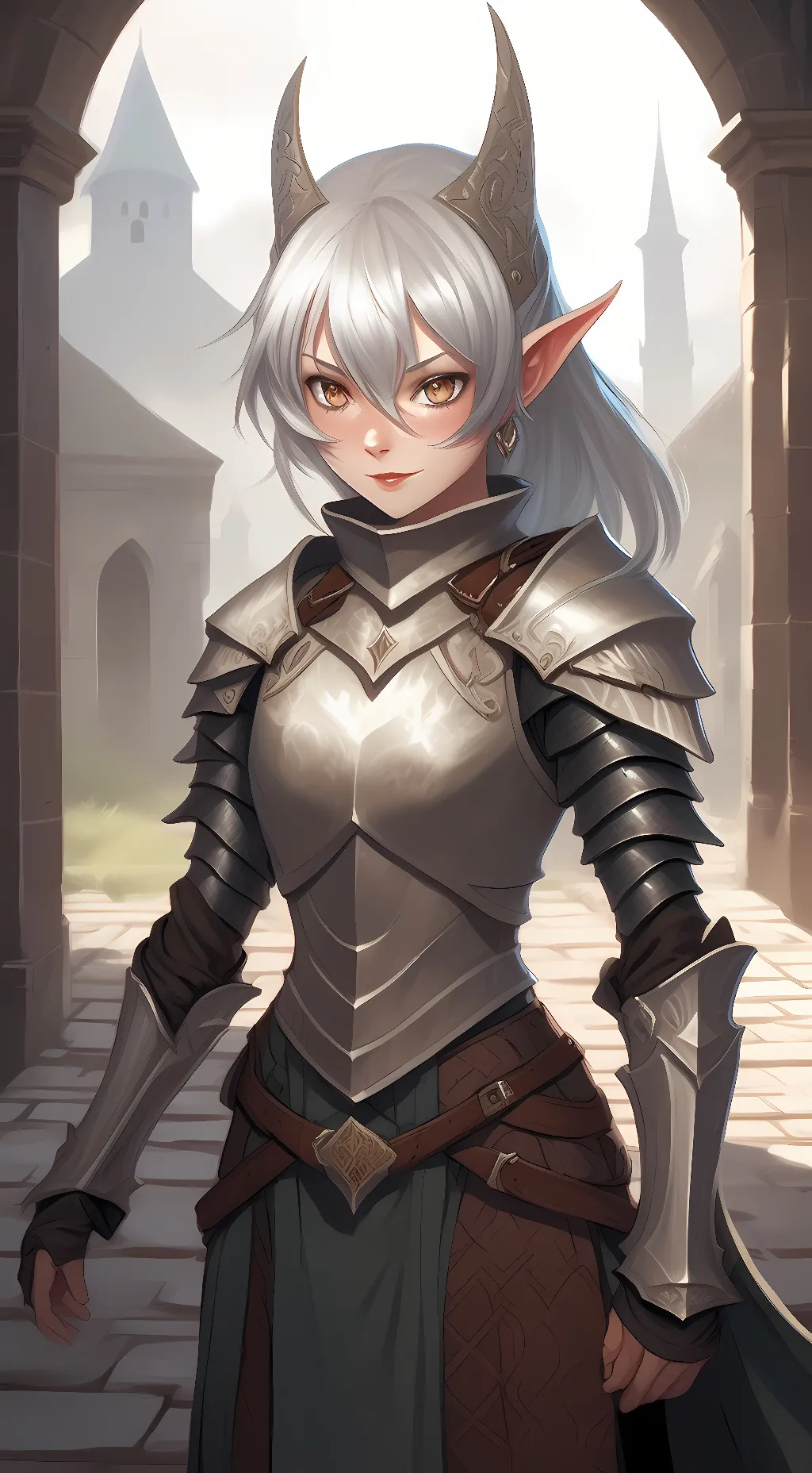 ai character: Lady Labrynth  background