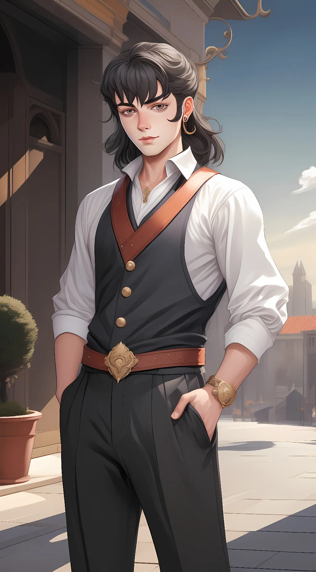 ai character: Hashira background