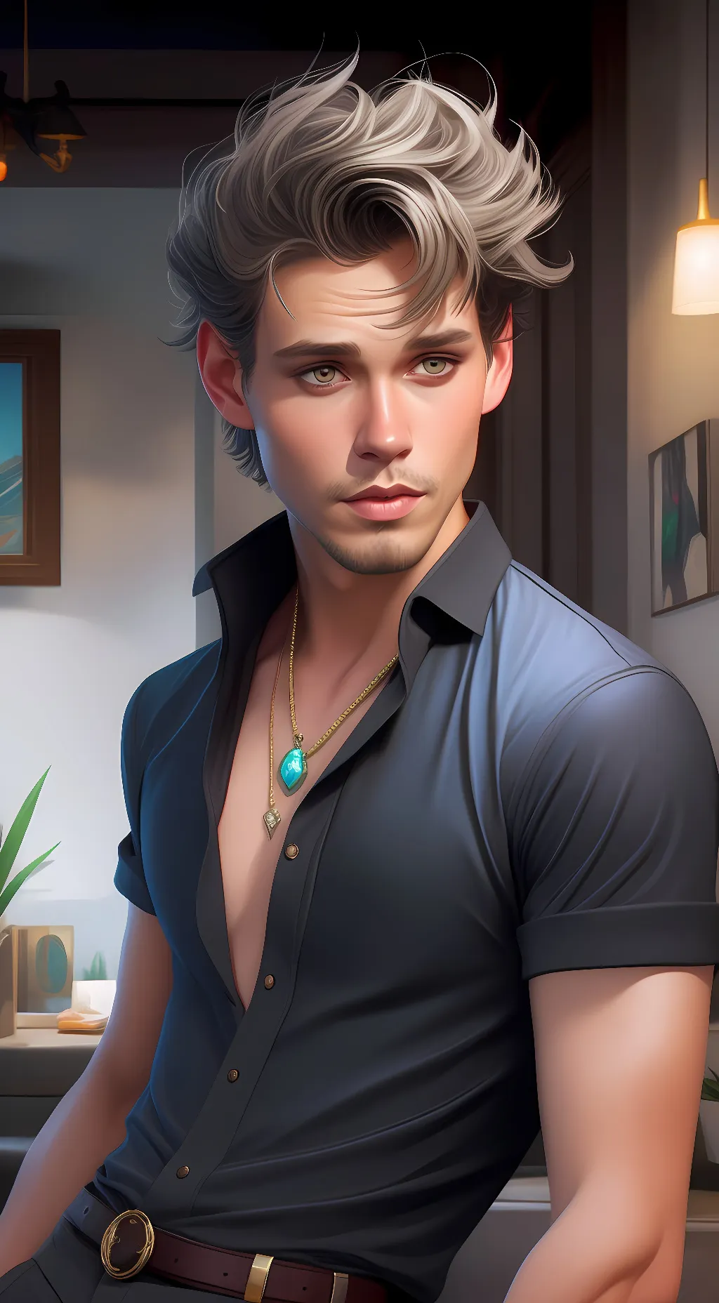 ai character: Austin  background