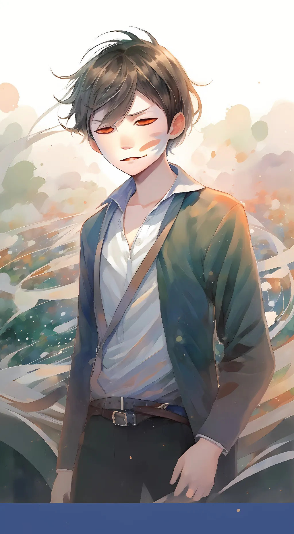 ai character: Moon background
