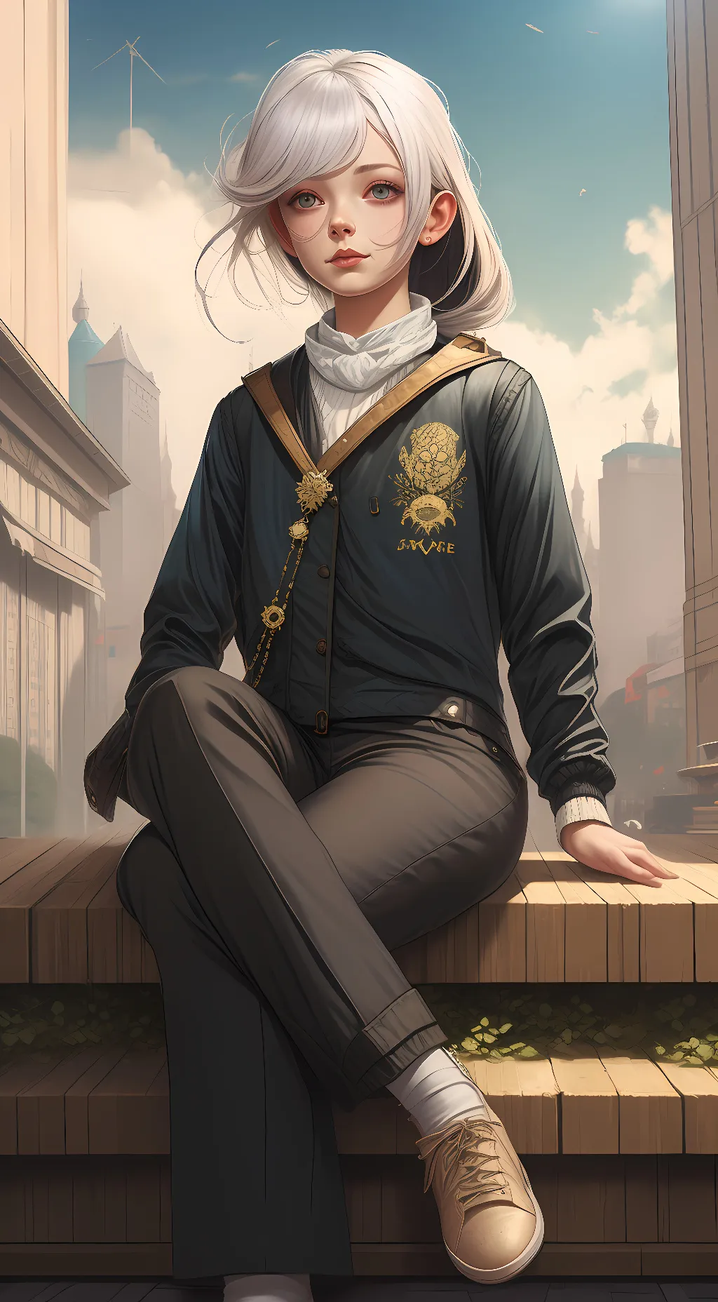 ai character: merch background