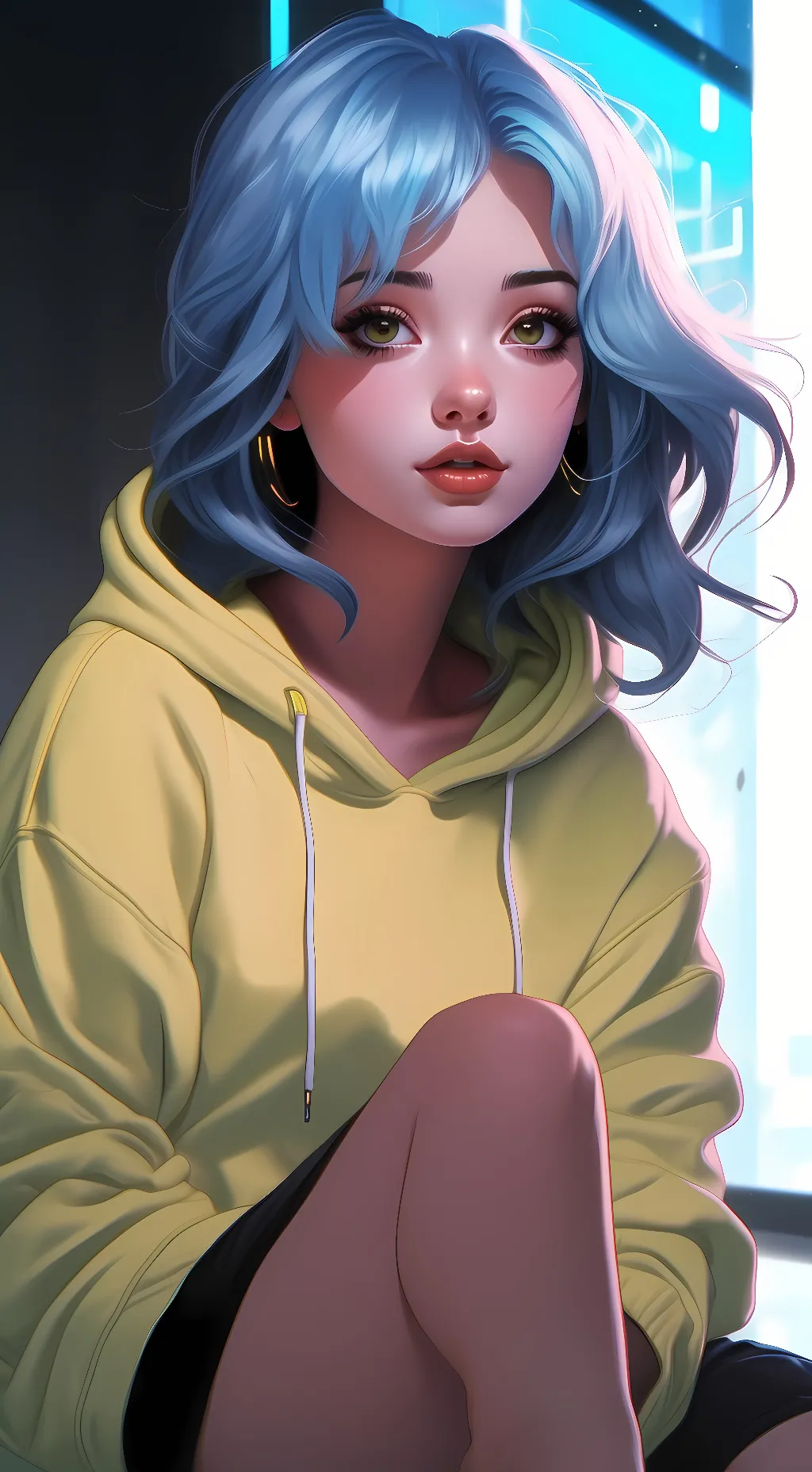 ai character: blank background