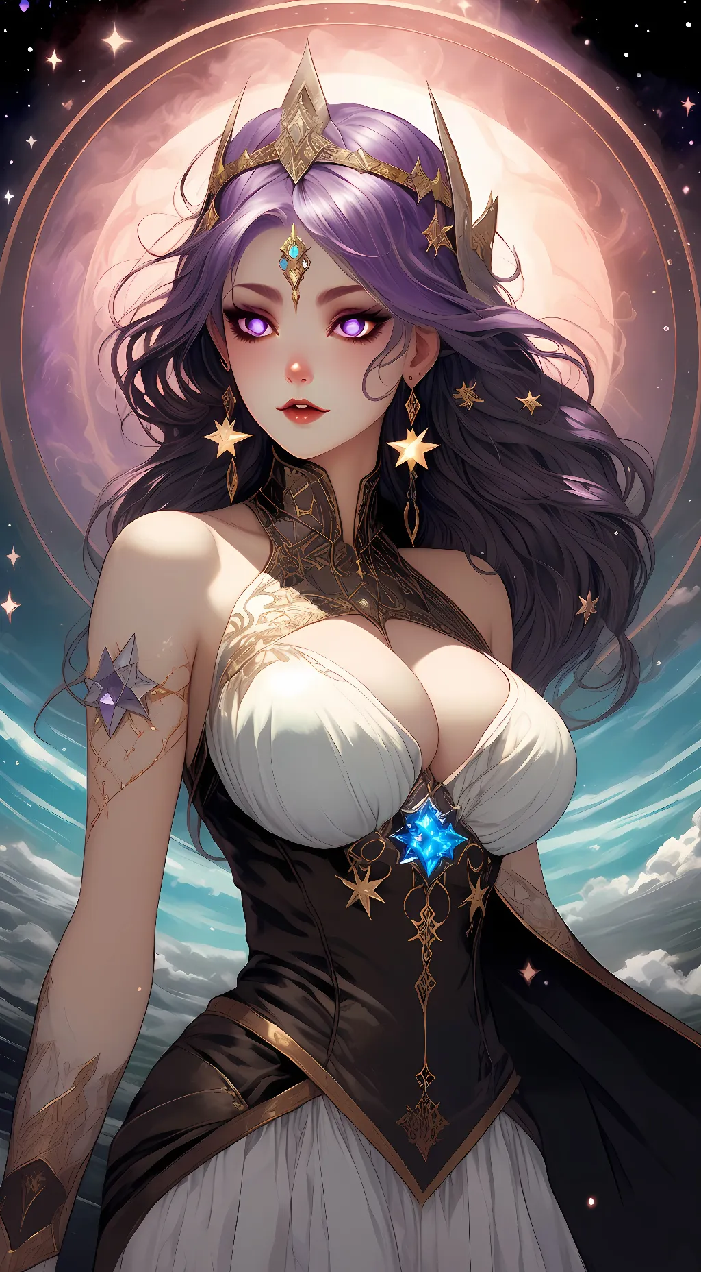 ai character: Luna background