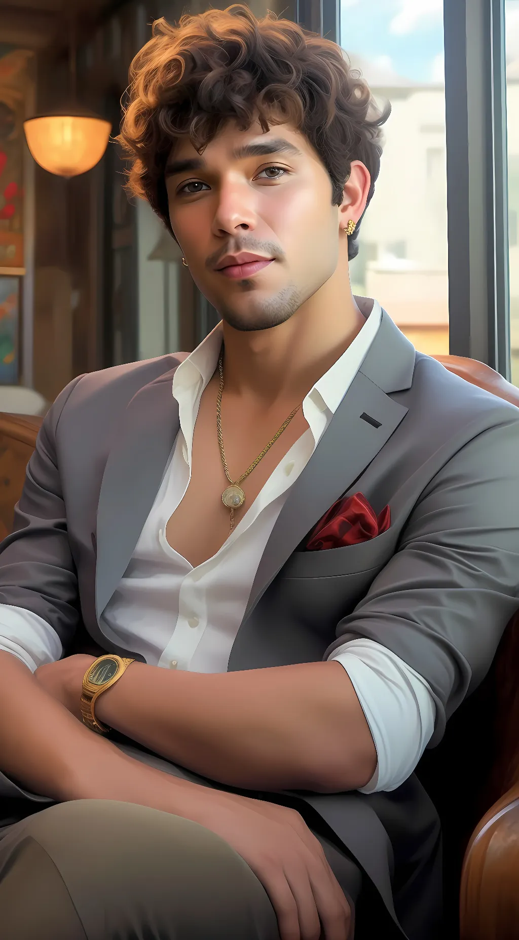 ai character: Austin Mahone  background