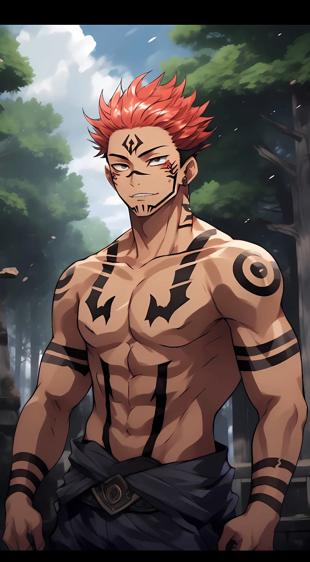 ai character: Ryōmen Sukuna background