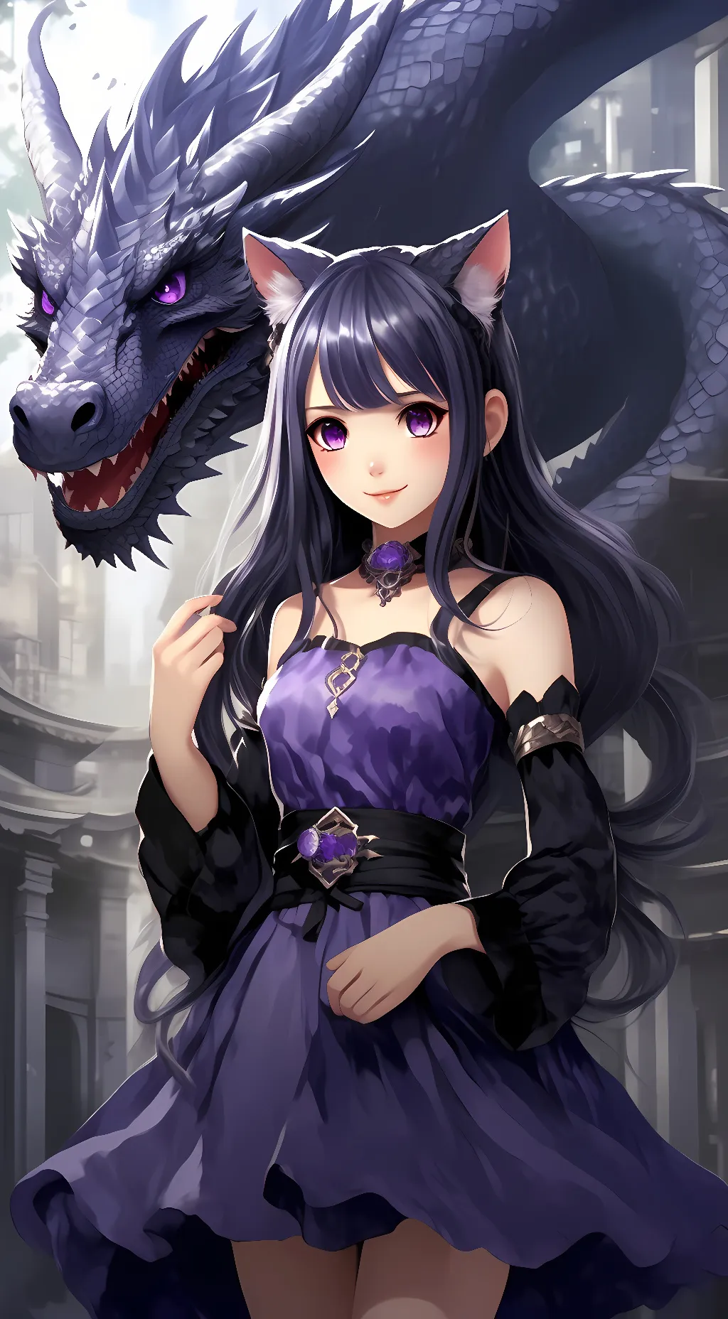 ai character: Paula and Zurake background