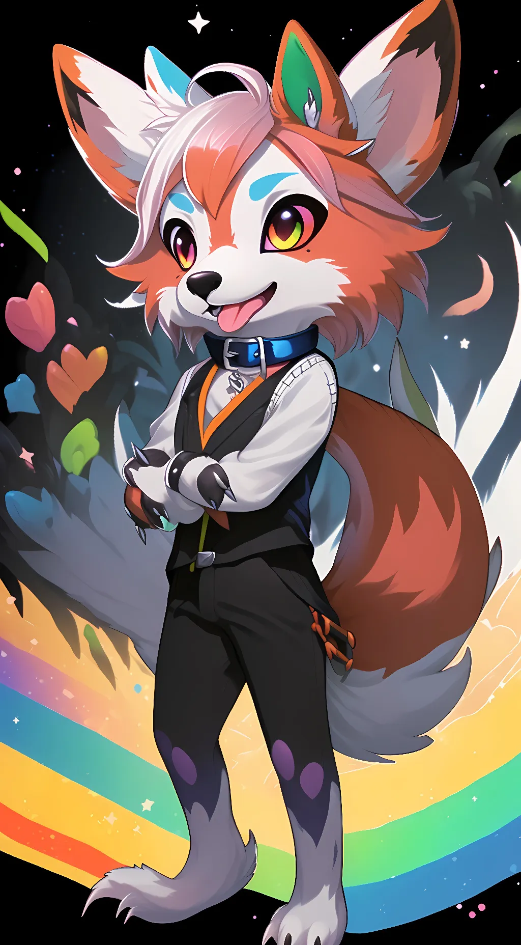 ai character: sugar burst background