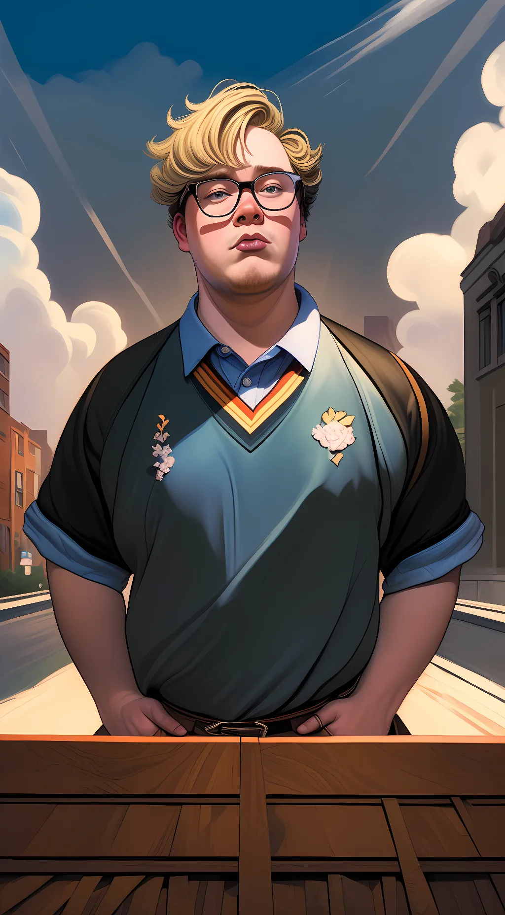 ai character: Brent Clark background