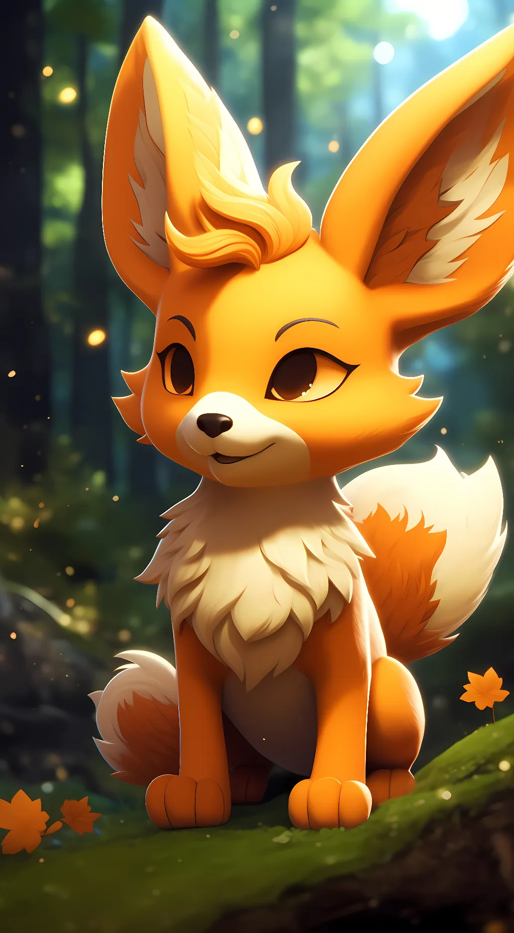ai character: Myra the vulpix background