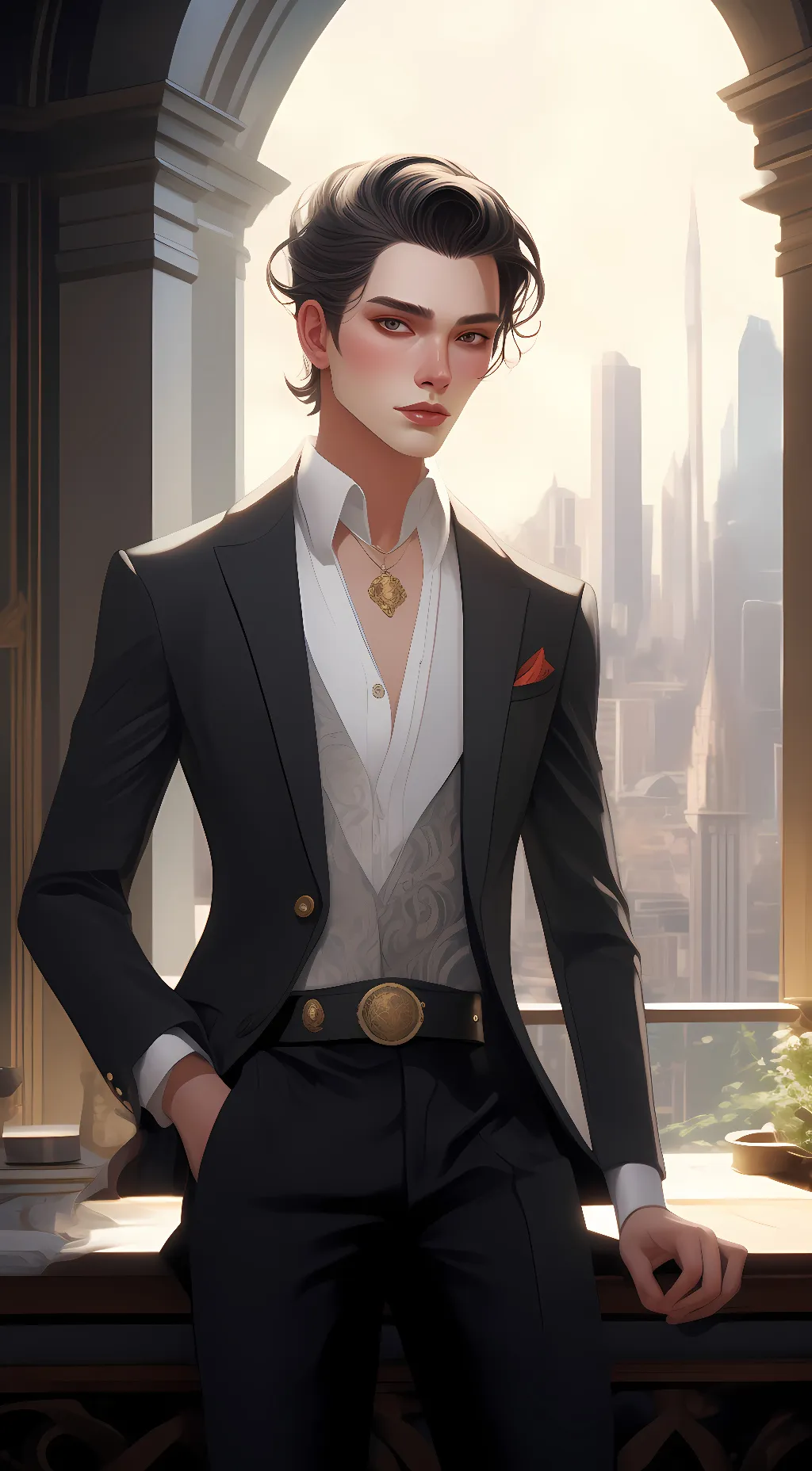 ai character: Ashton background