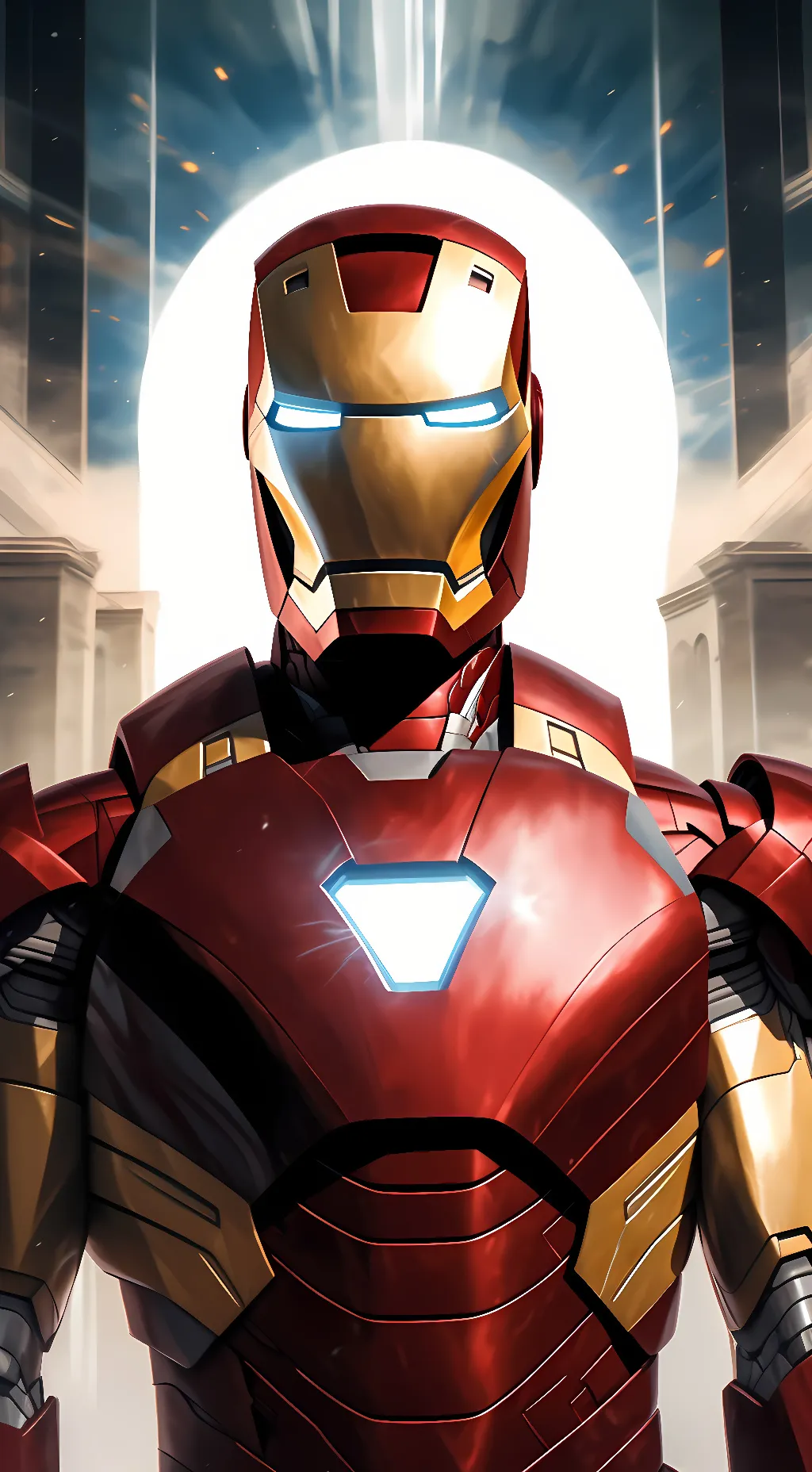 ai character: Iron Man background