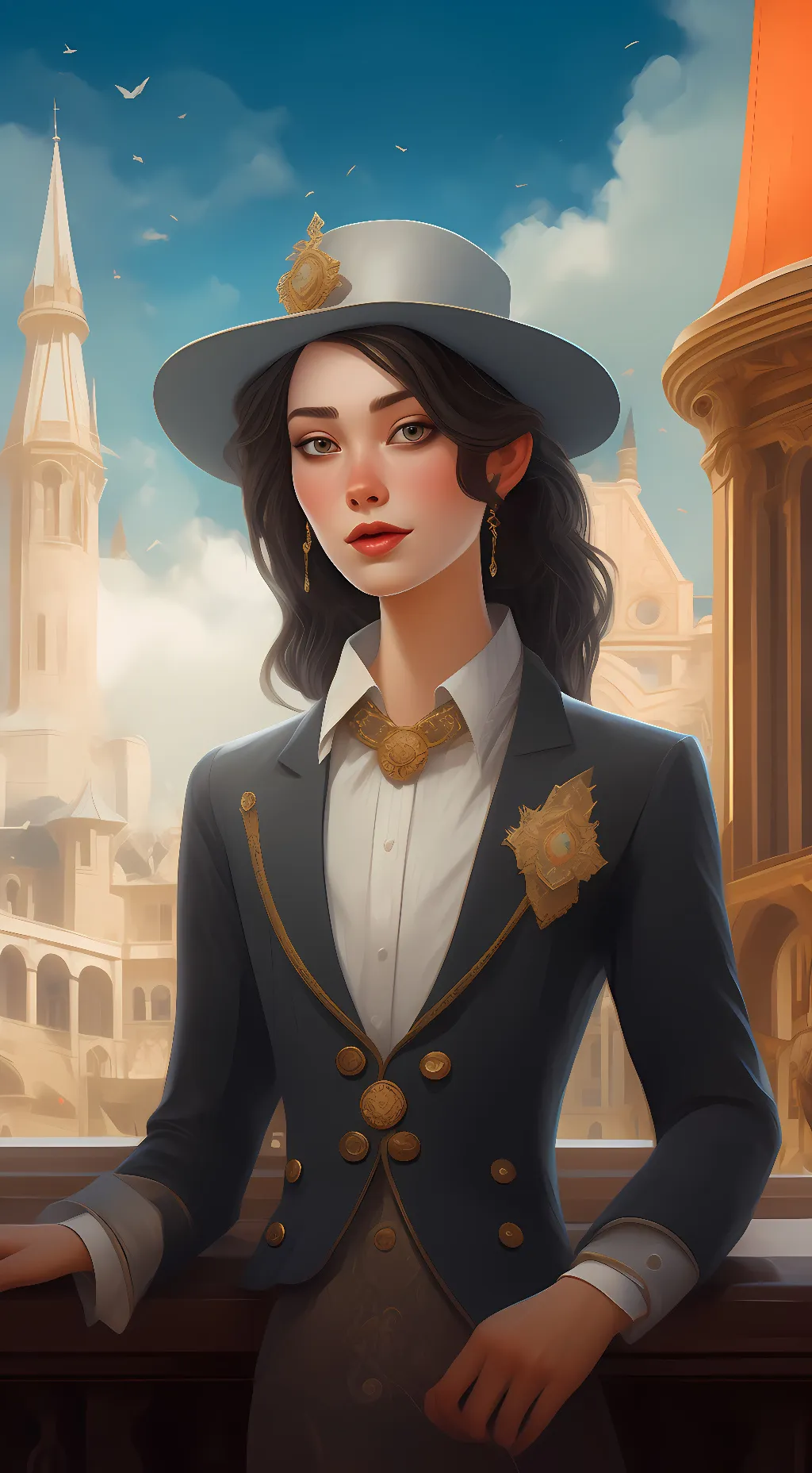 ai character: Vicky background
