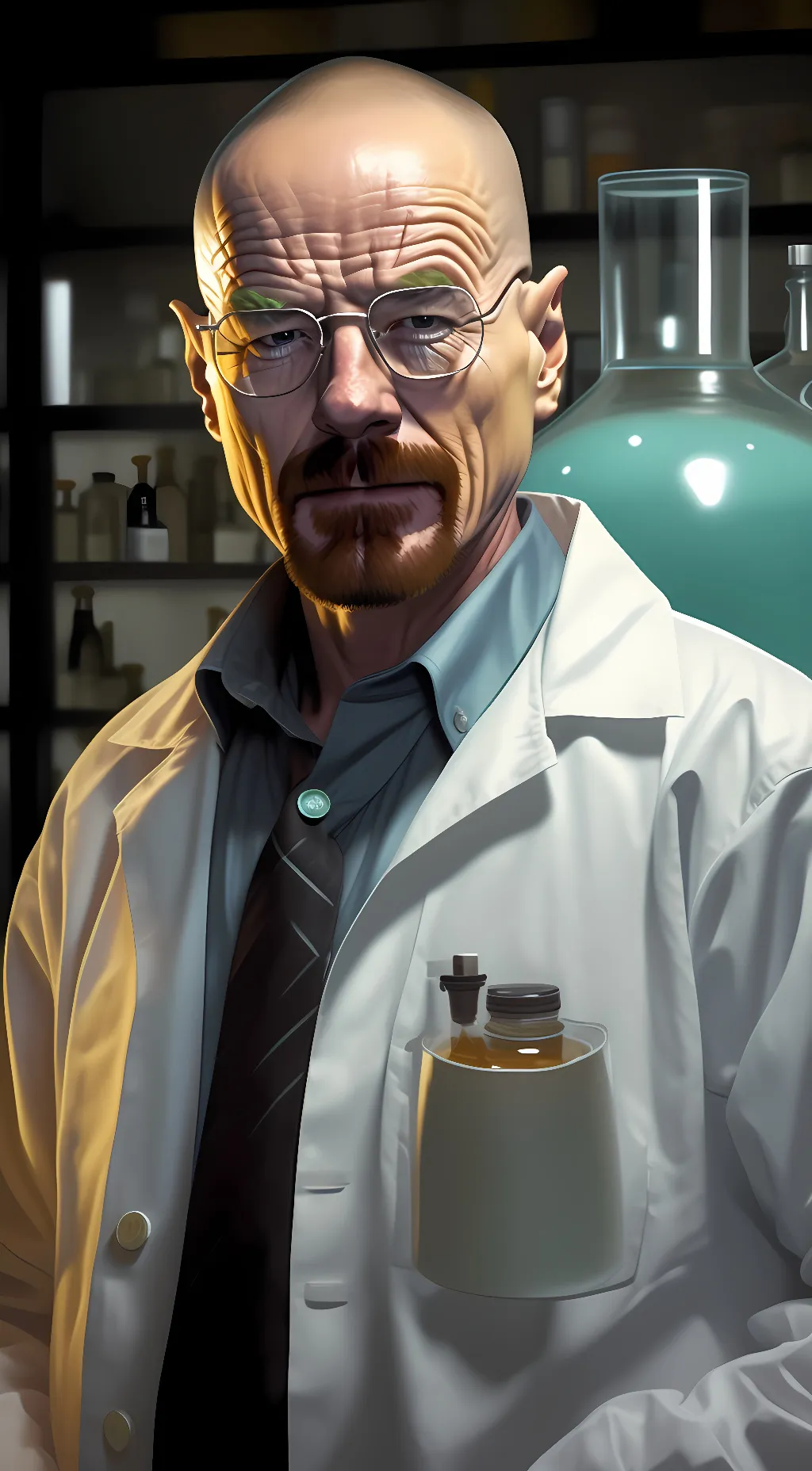 ai character: walter white background