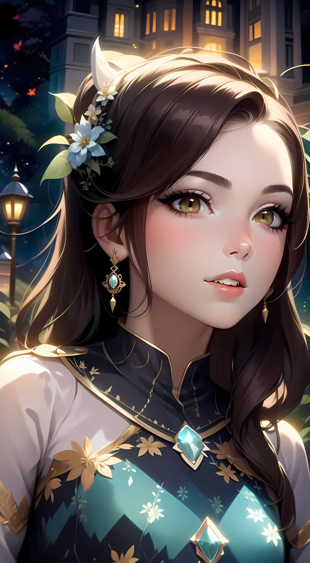 ai character: Rose background