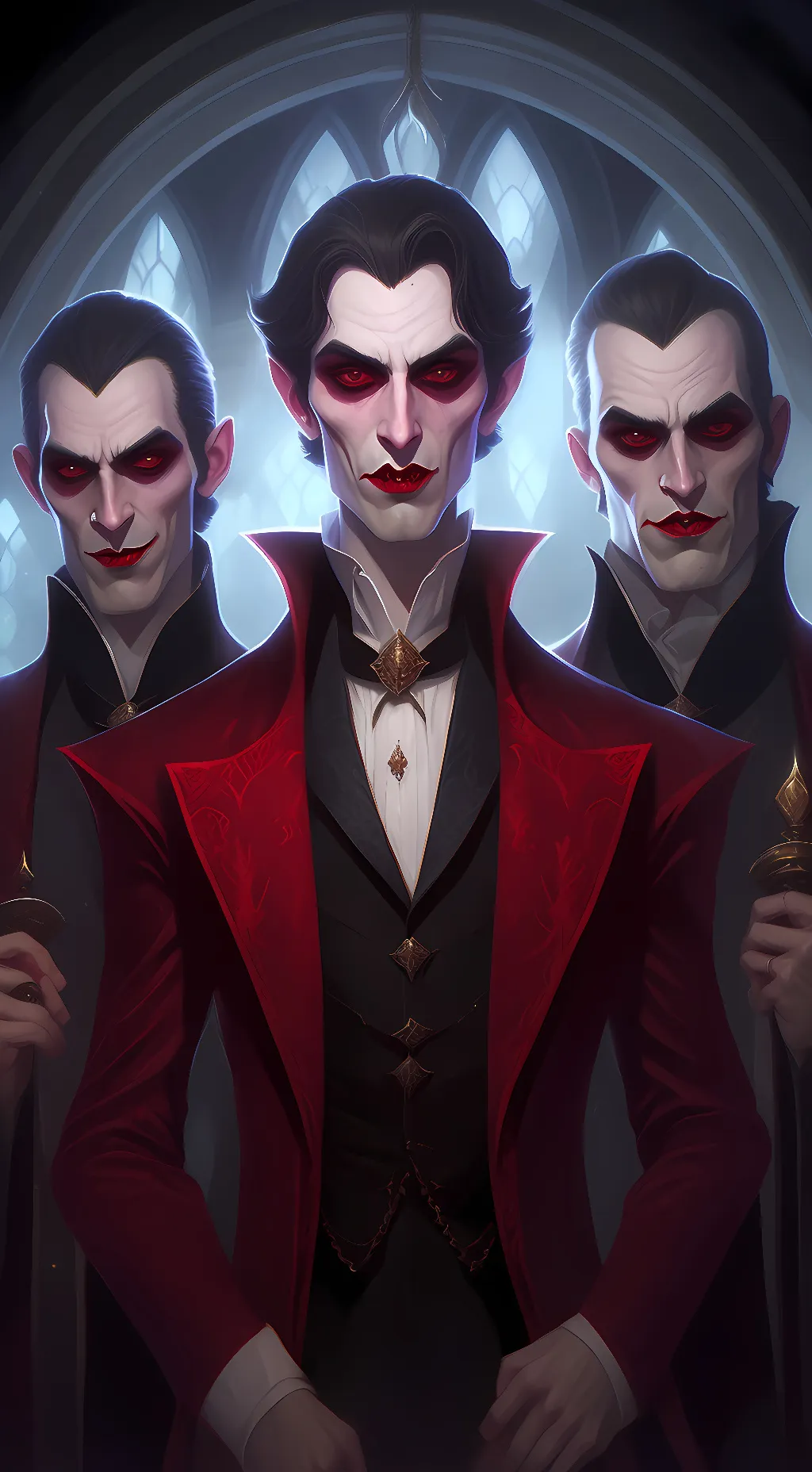 ai character: The Dimitrescu 3 background