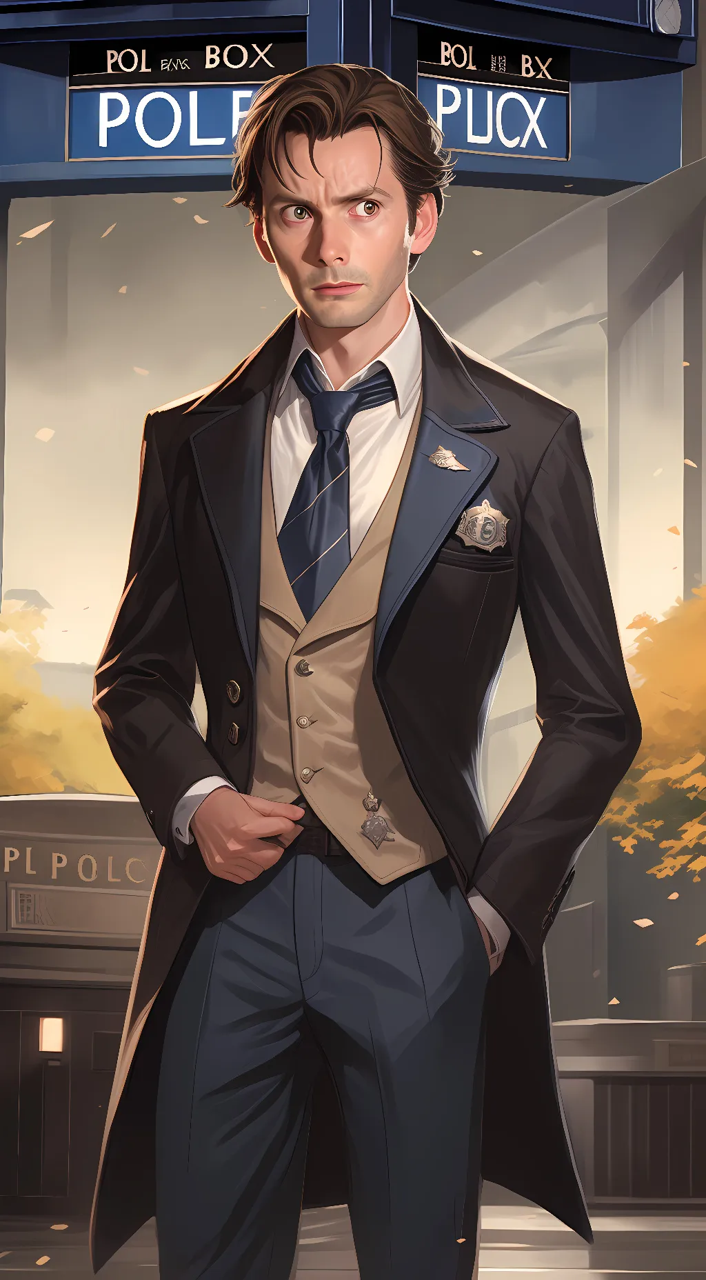 ai character: The 10th Doctor background