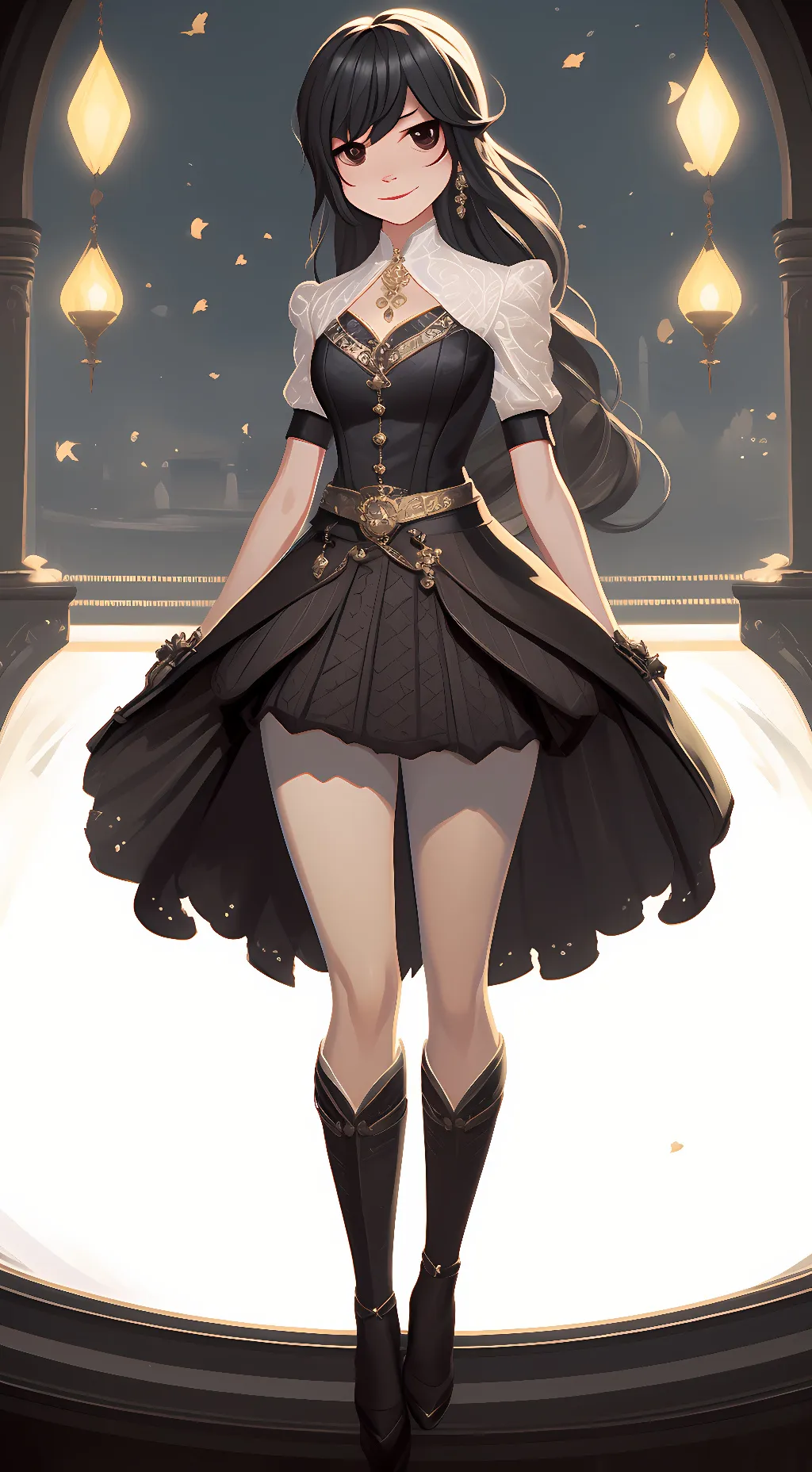 ai character: Glitchy background