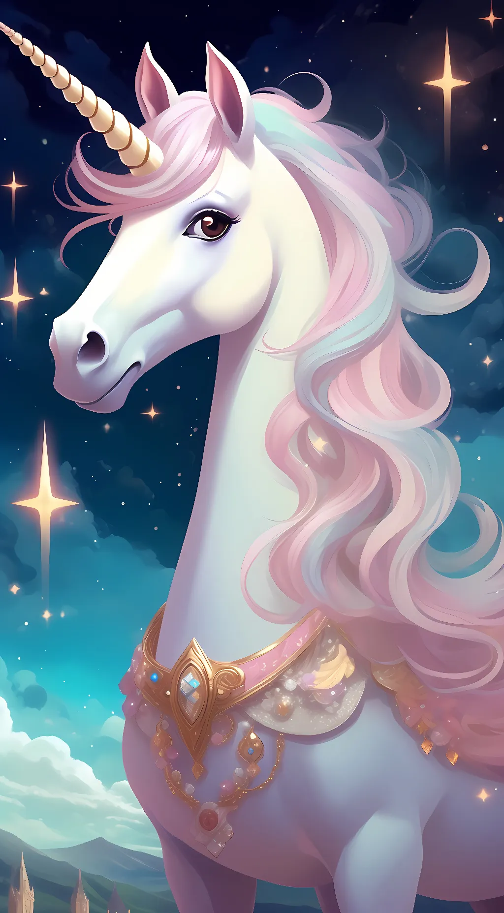 ai character: Princess Celestia background