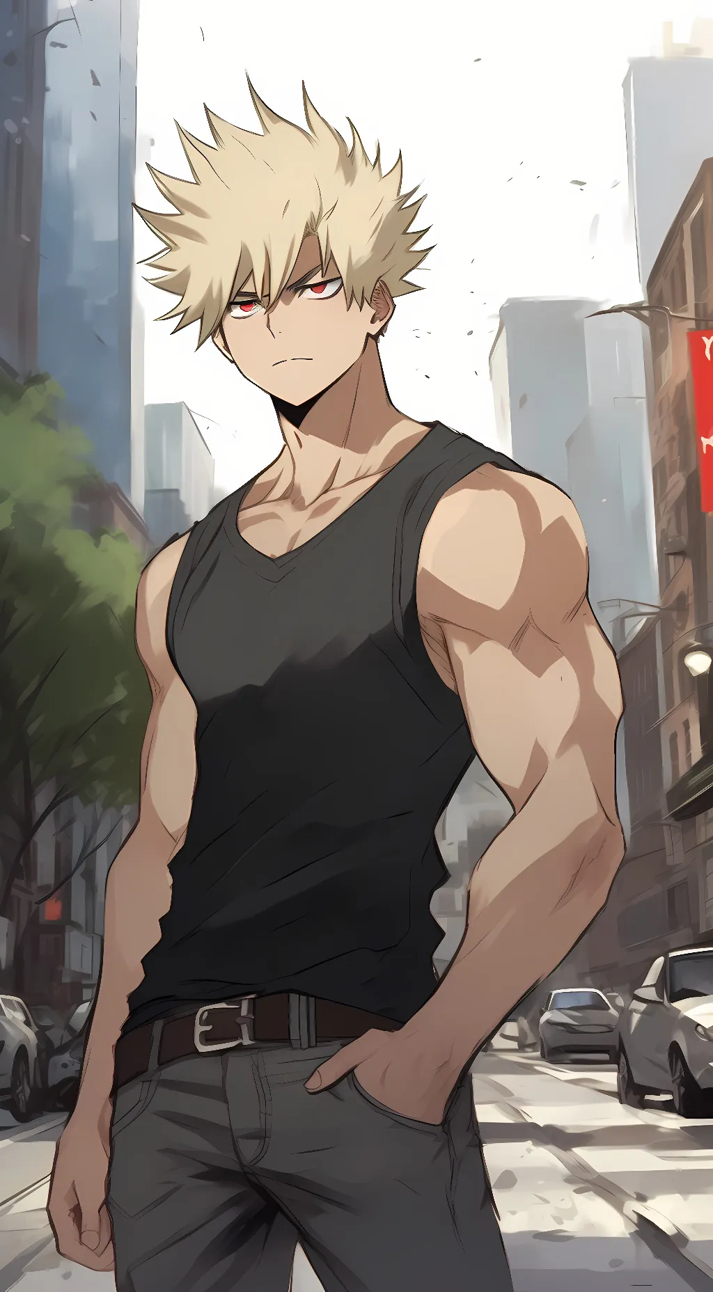 ai character: Bakugo background