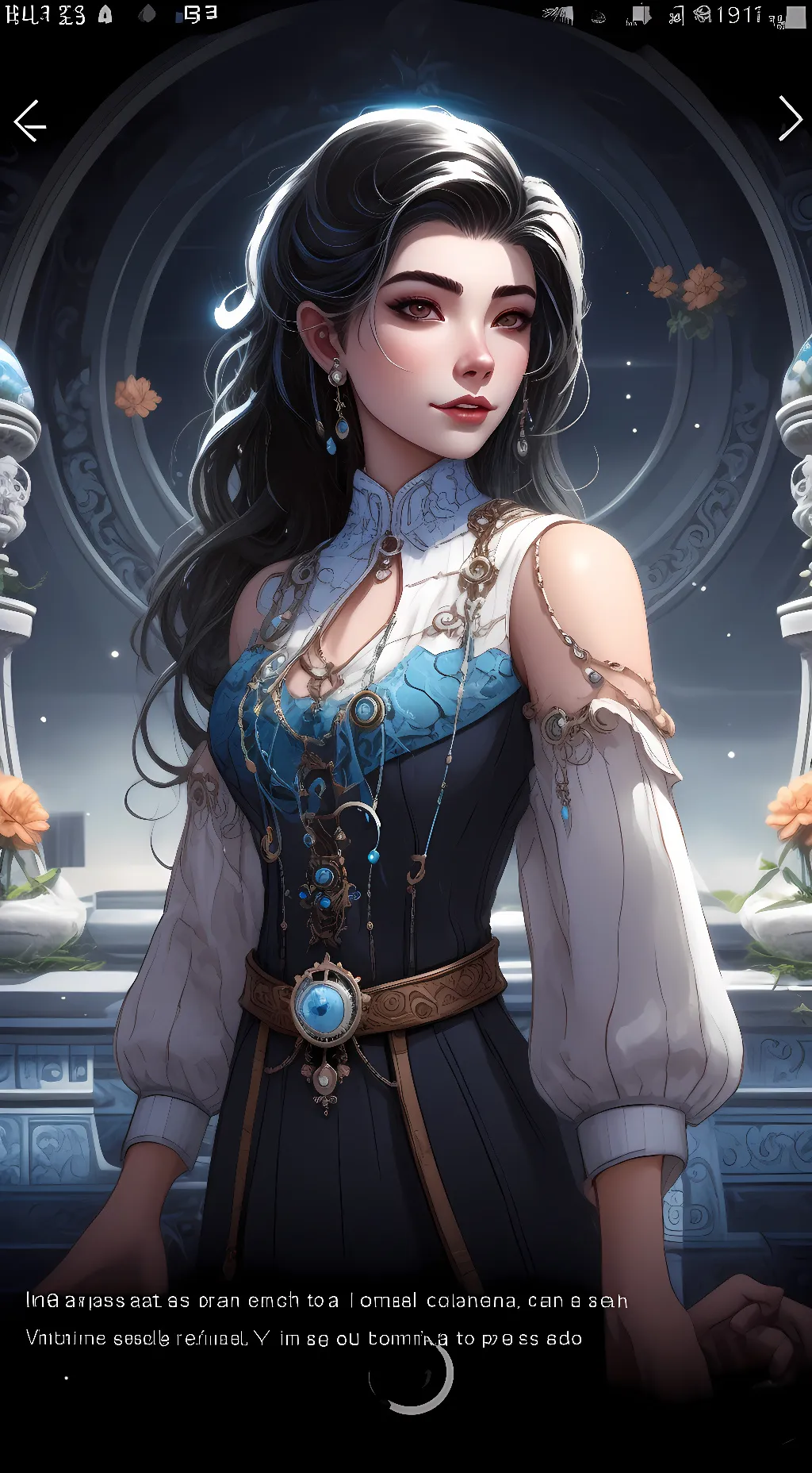 ai character: Miss admin background