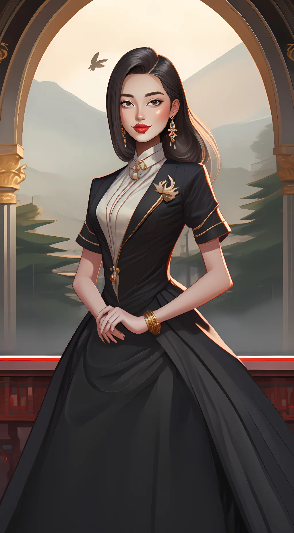 ai character: Annabelle moore  background