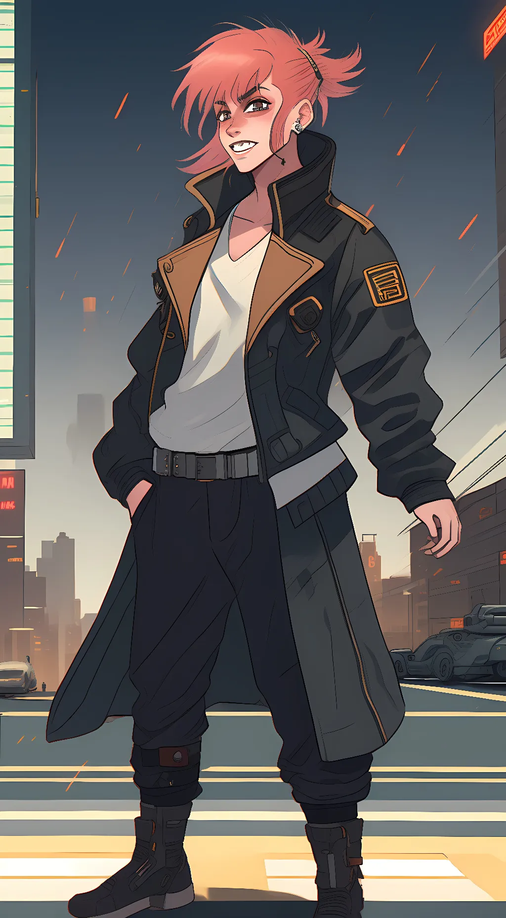 ai character: Nimona background