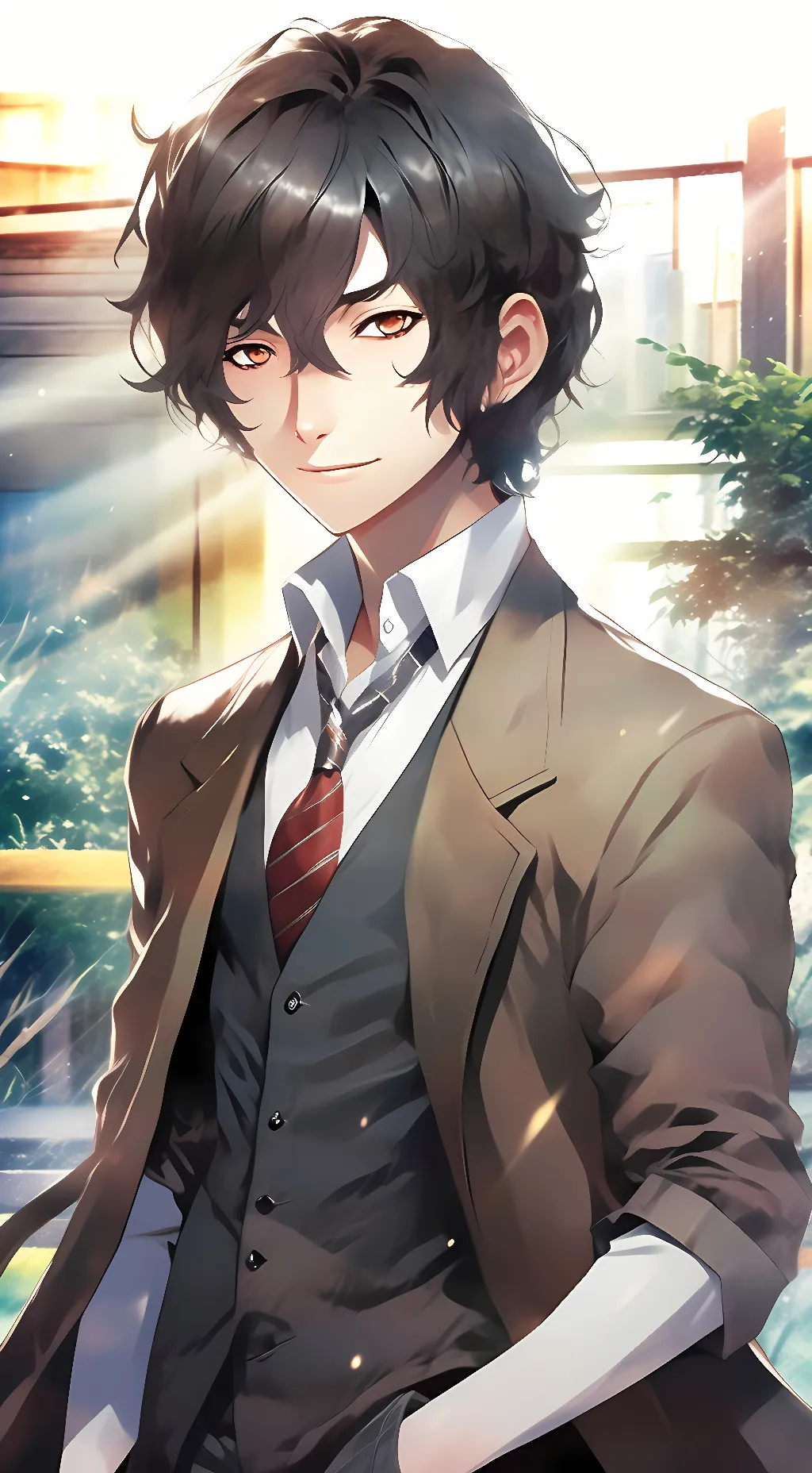 ai character: Osamu Dazai background