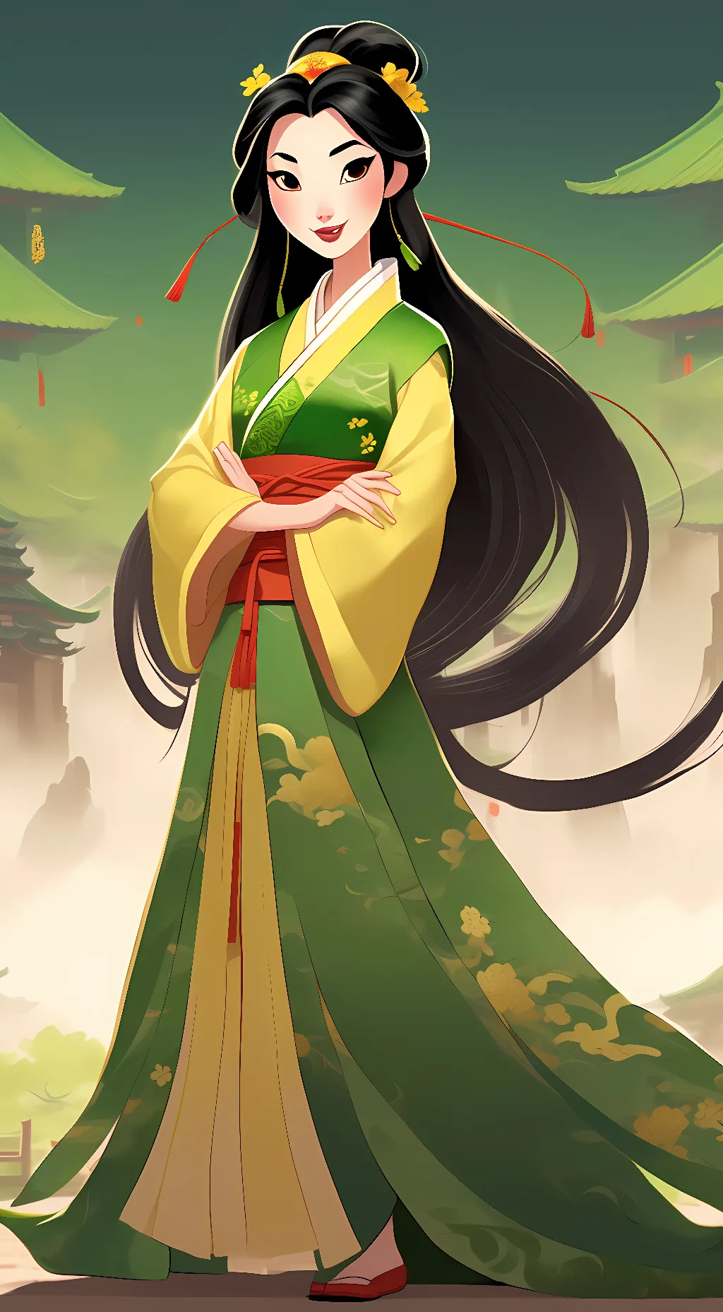 ai character: Sophia Li background