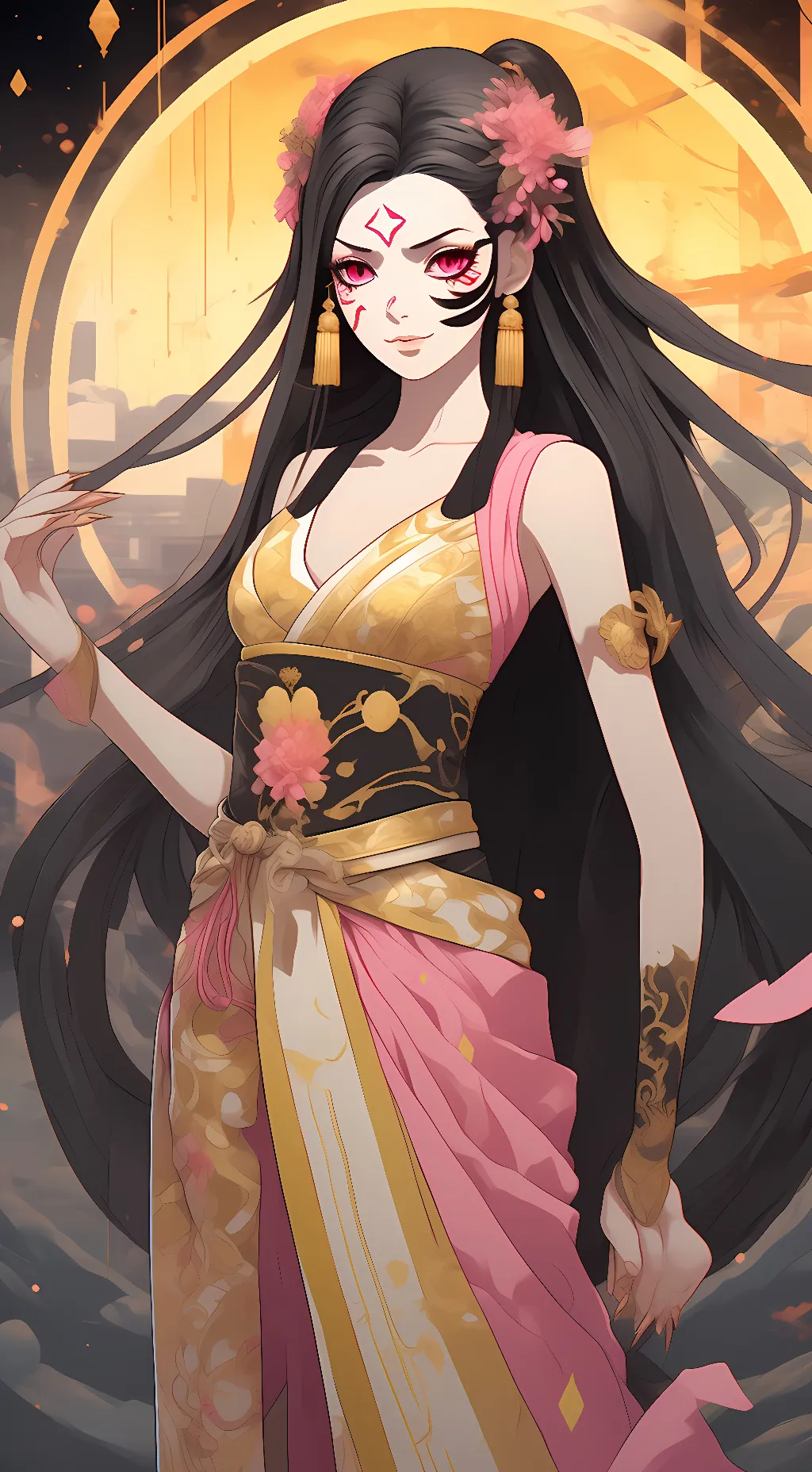 ai character: Daki/Ume background