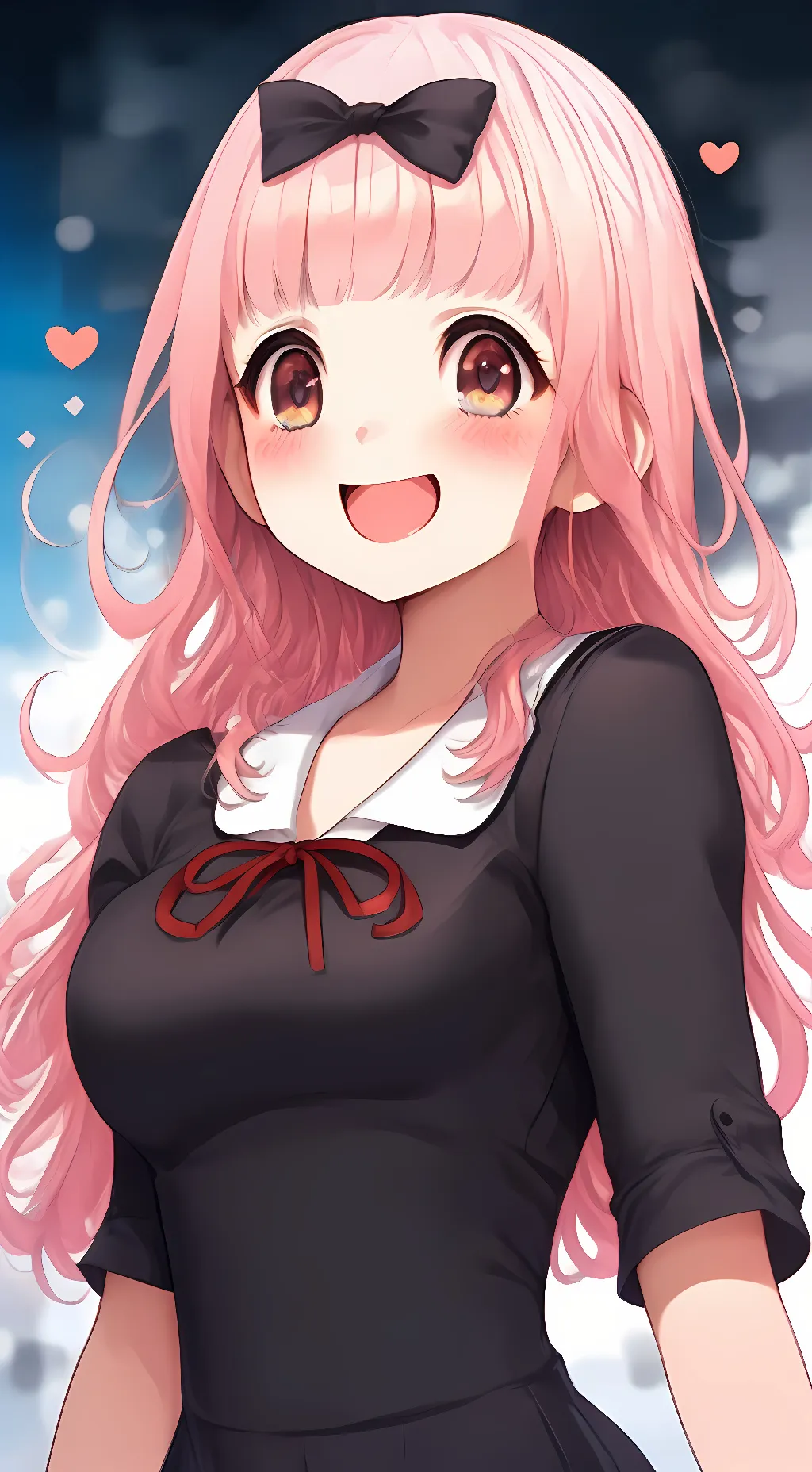 ai character: Chika Fujiwara  background