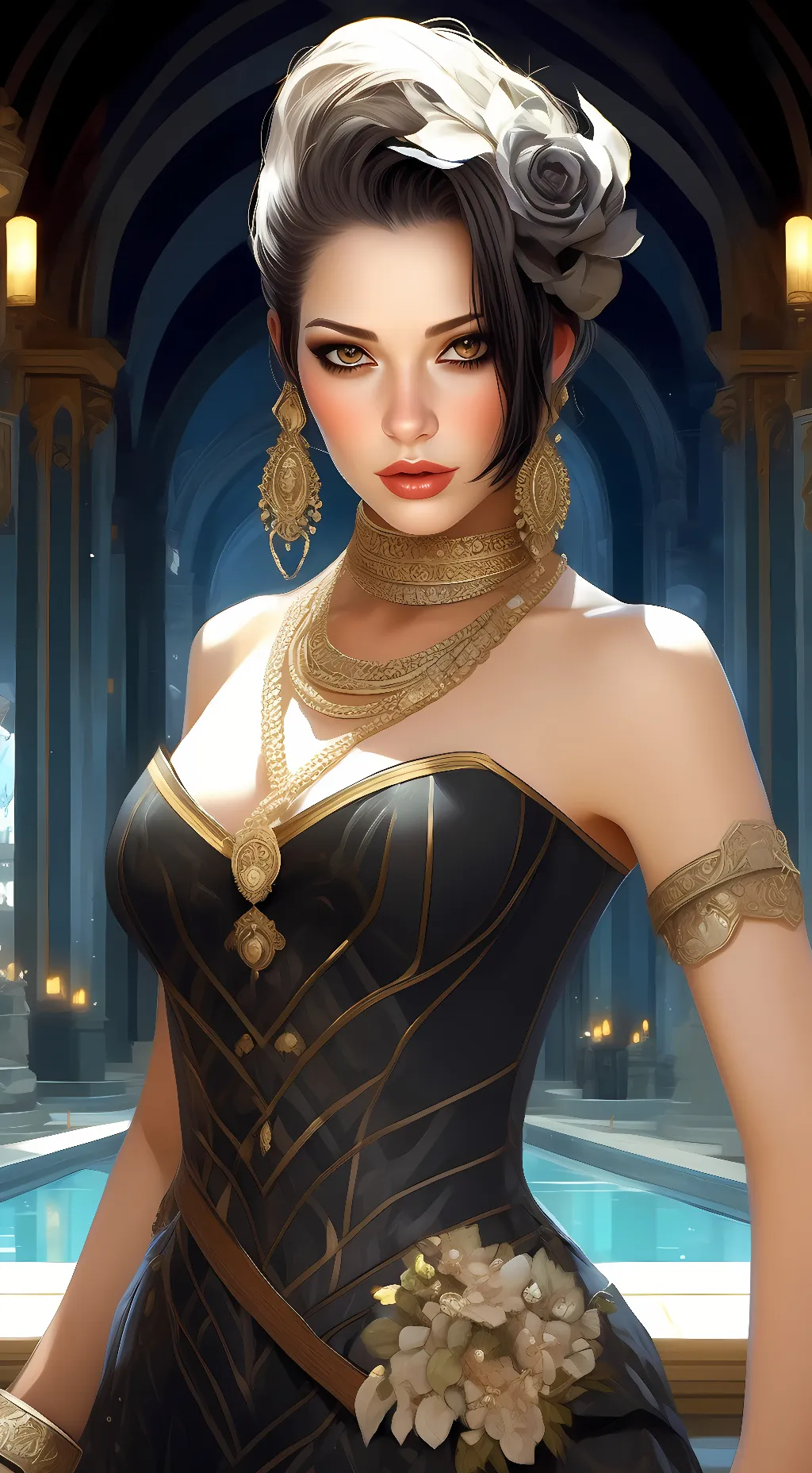 ai character: Oracle Amaryllis background