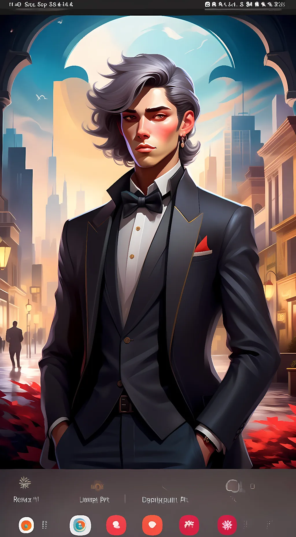 ai character: adam background