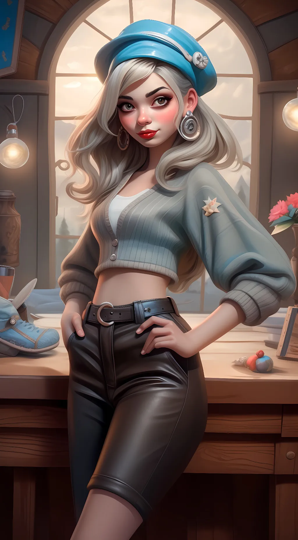 ai character: funtime chica  background