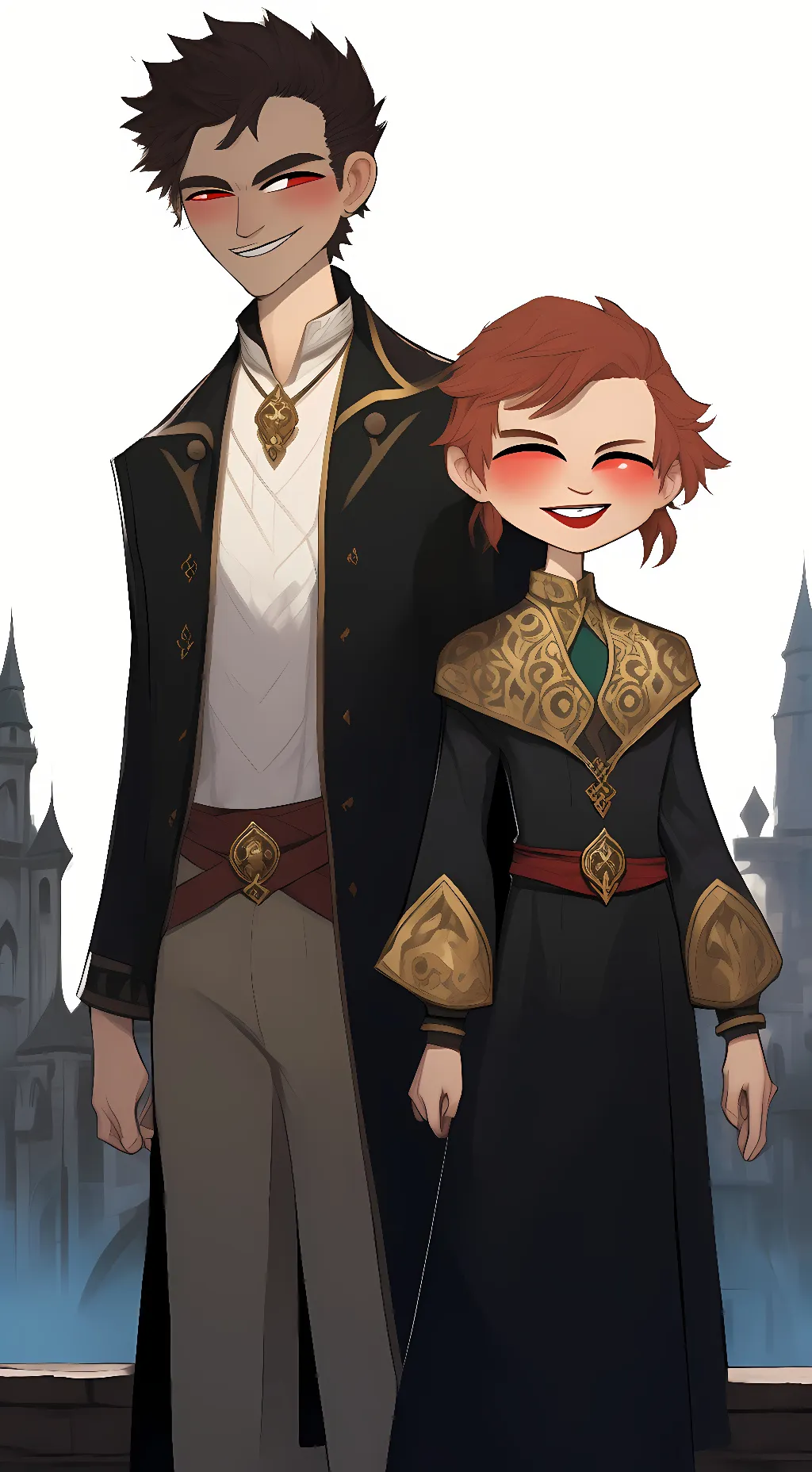 ai character: james an charlotte background