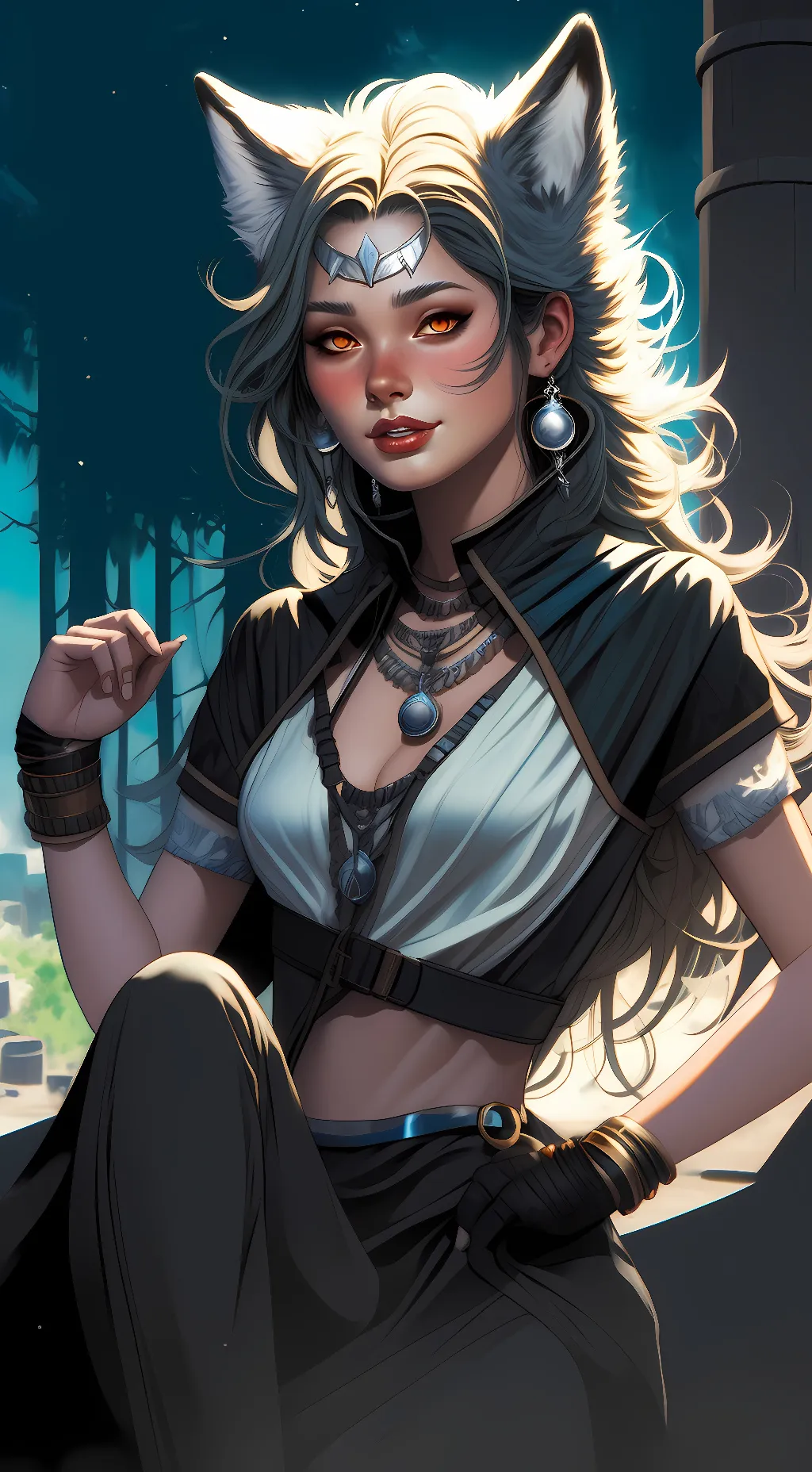 ai character: Foxy  background
