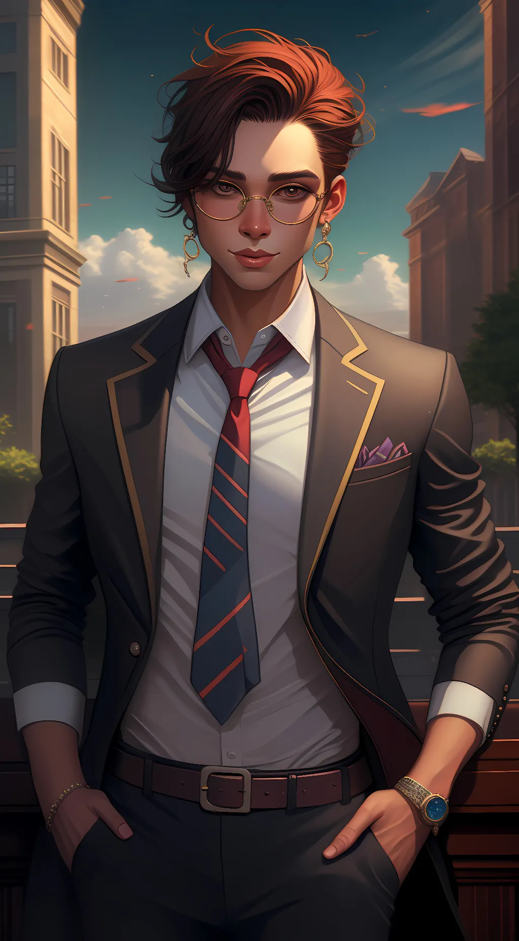 ai character: Mr.Dark background