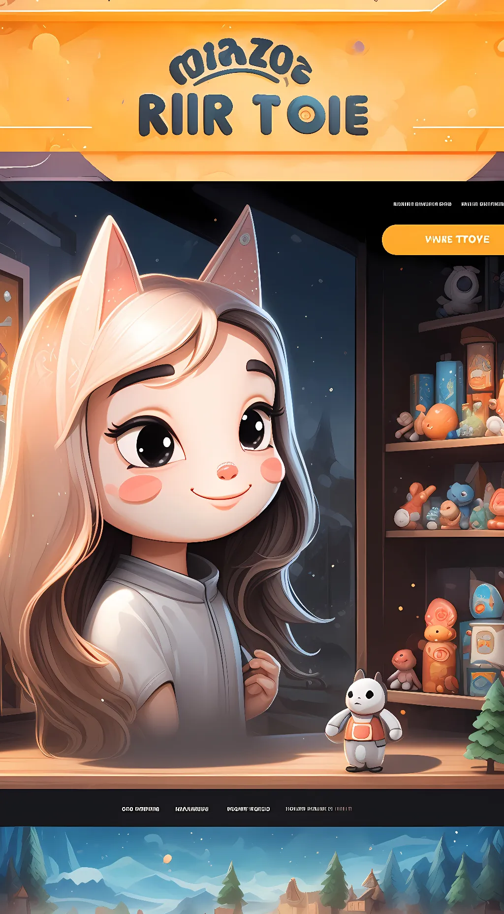 ai character: foxy from lankybox background